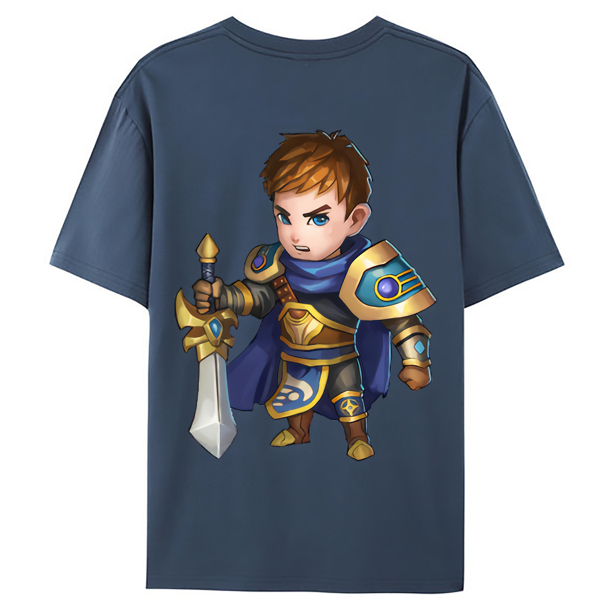 （画像用） リーグ・オブ・レジェンド League of Legends LOL 綿100％ メンズ半袖Tシャツ（バックプリント） 通気性