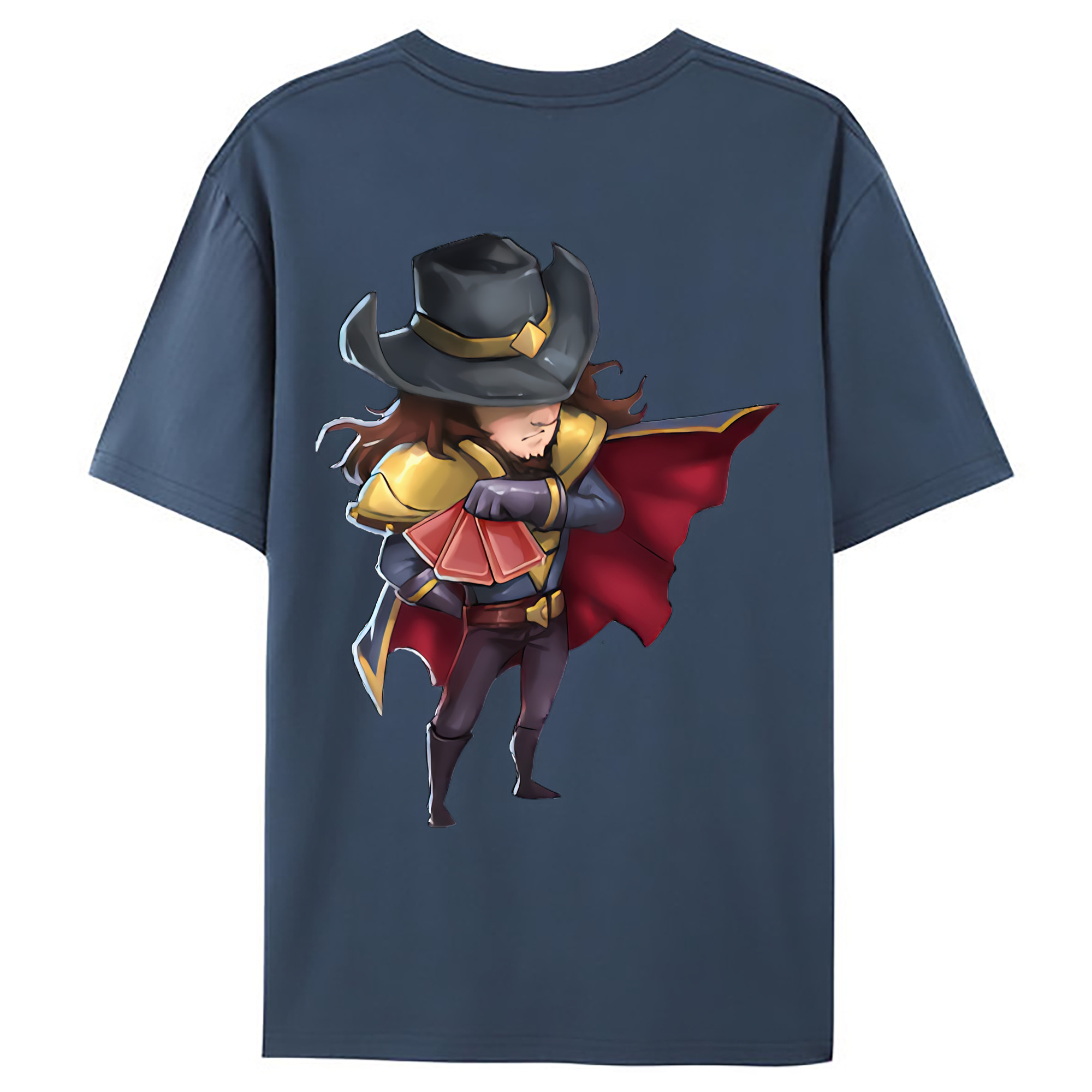 （画像用） リーグ・オブ・レジェンド League of Legends LOL 綿100％ メンズ半袖Tシャツ（バックプリント） 通気性