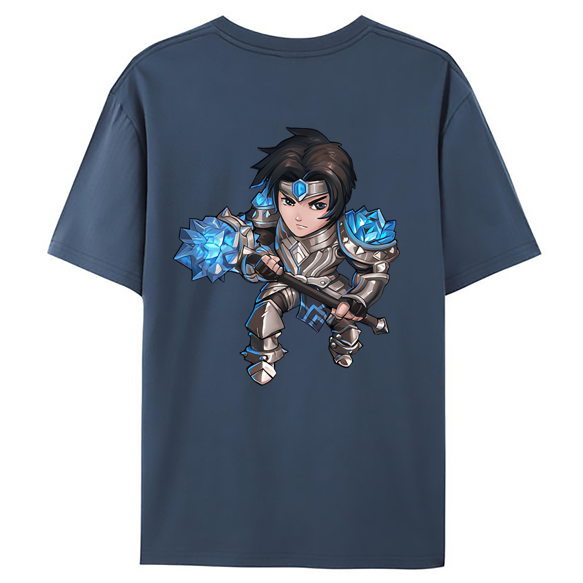 （画像用） リーグ・オブ・レジェンド League of Legends LOL 綿100％ メンズ半袖Tシャツ（バックプリント） 通気性