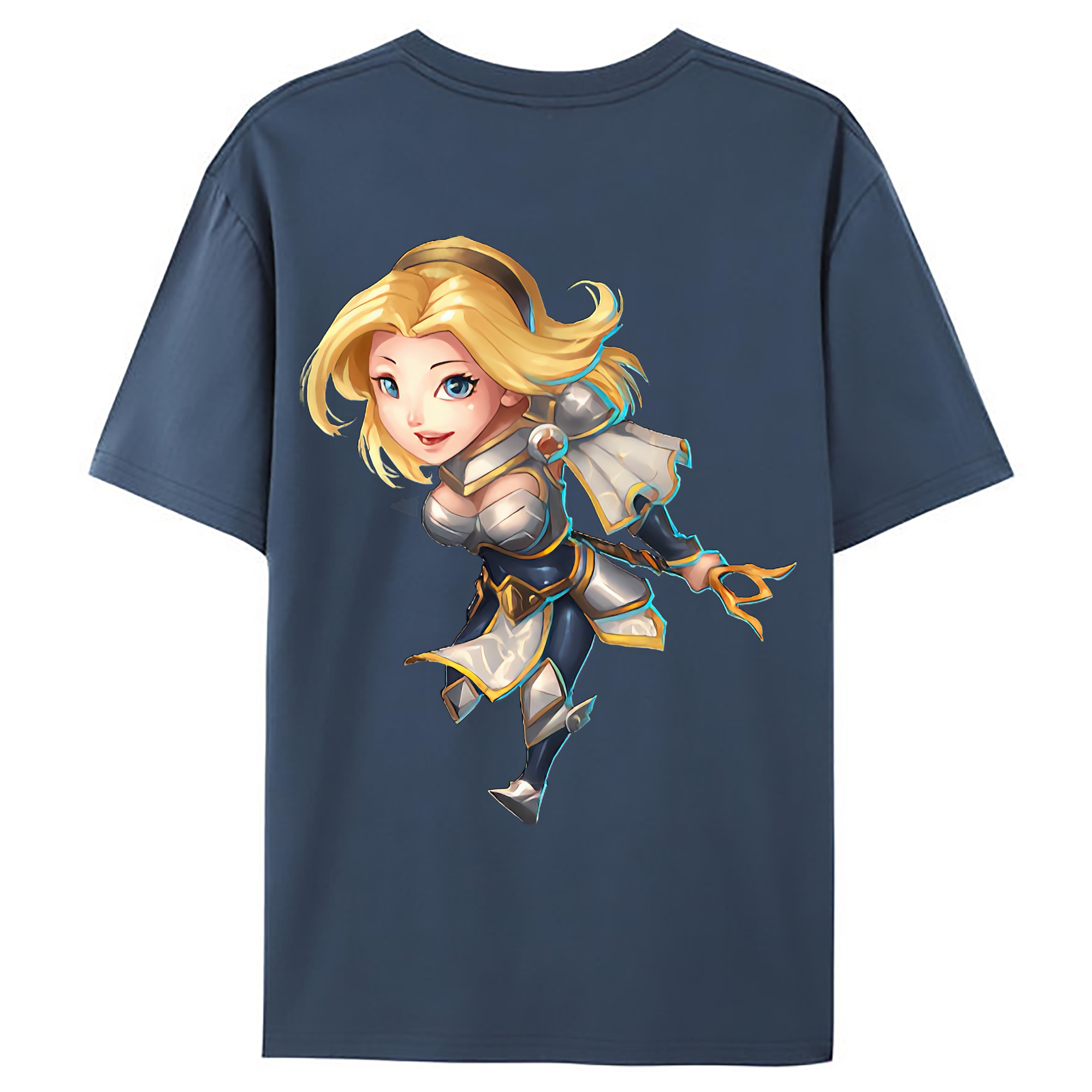 （画像用） リーグ・オブ・レジェンド League of Legends LOL 綿100％ メンズ半袖Tシャツ（バックプリント） 通気性