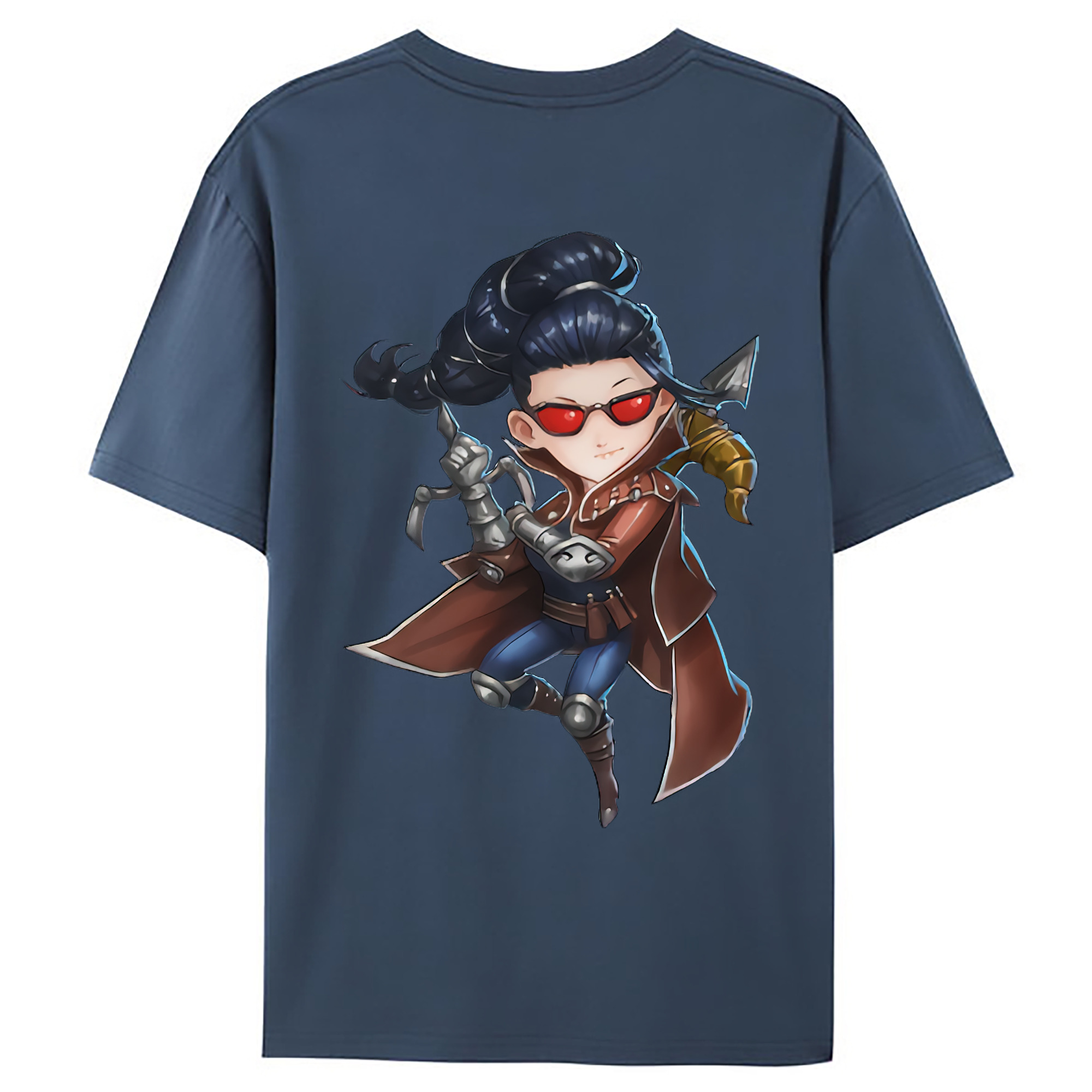 （画像用） リーグ・オブ・レジェンド League of Legends LOL 綿100％ メンズ半袖Tシャツ（バックプリント） 通気性