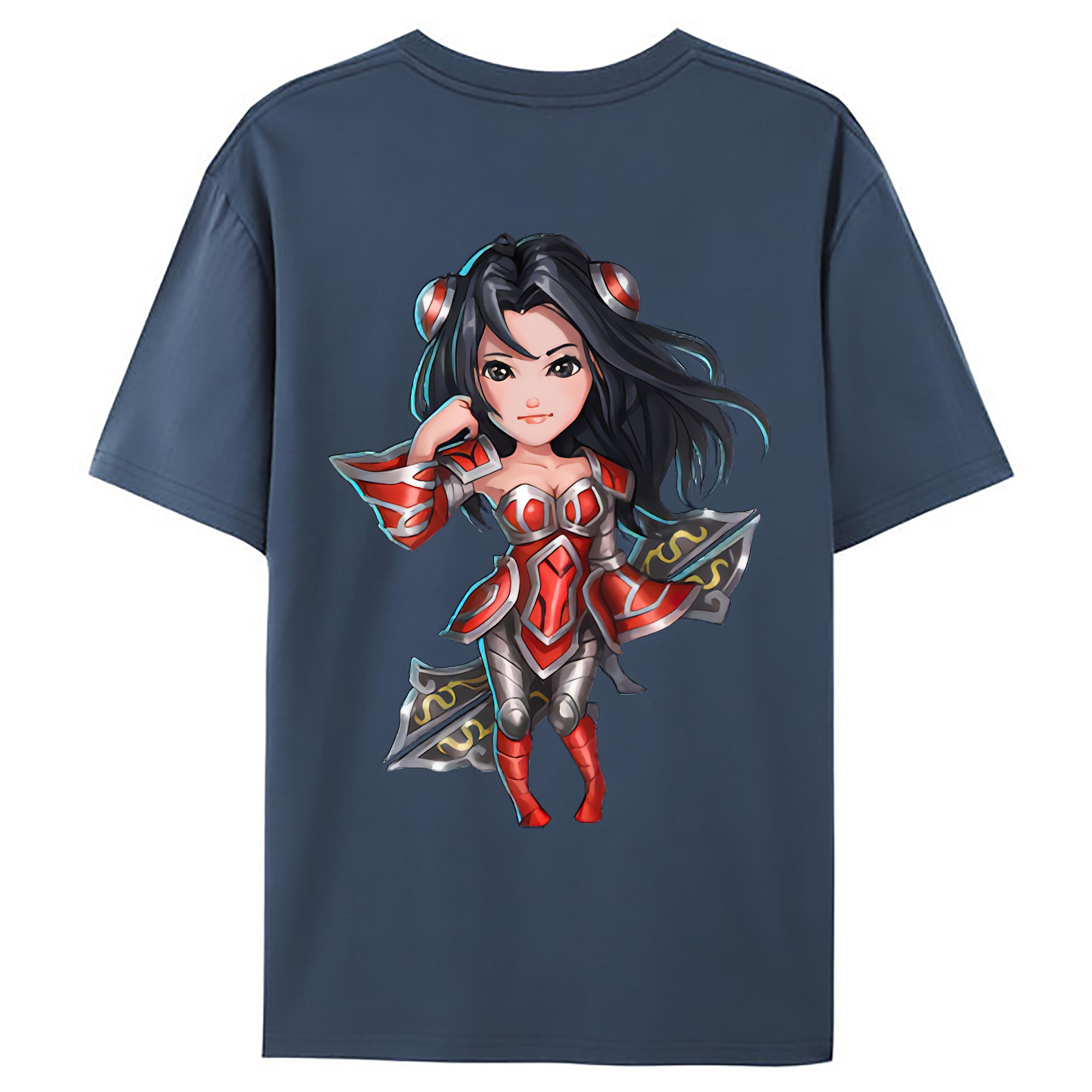 （画像用） リーグ・オブ・レジェンド League of Legends LOL 綿100％ メンズ半袖Tシャツ（バックプリント） 通気性
