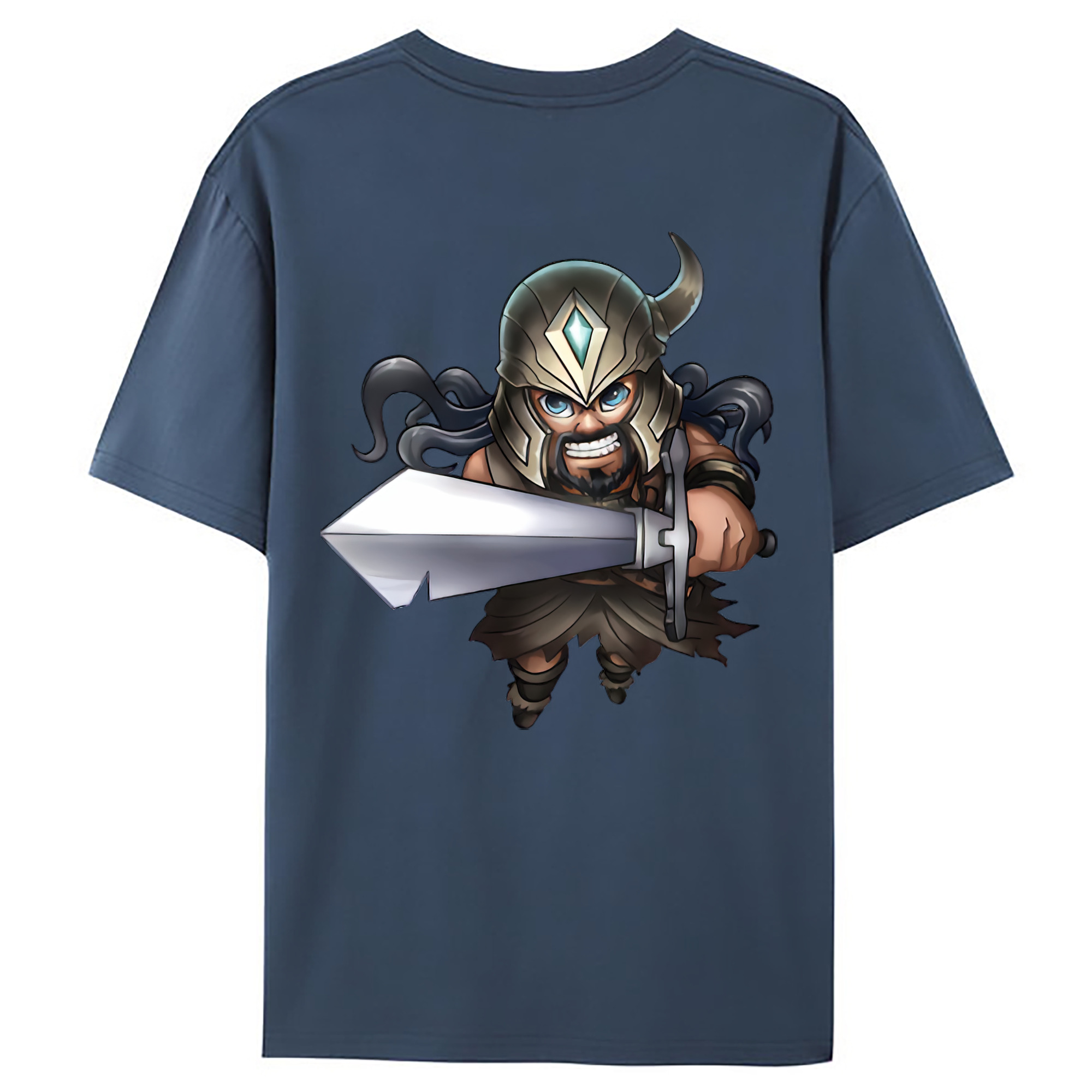 （画像用） リーグ・オブ・レジェンド League of Legends LOL 綿100％ メンズ半袖Tシャツ（バックプリント） 通気性