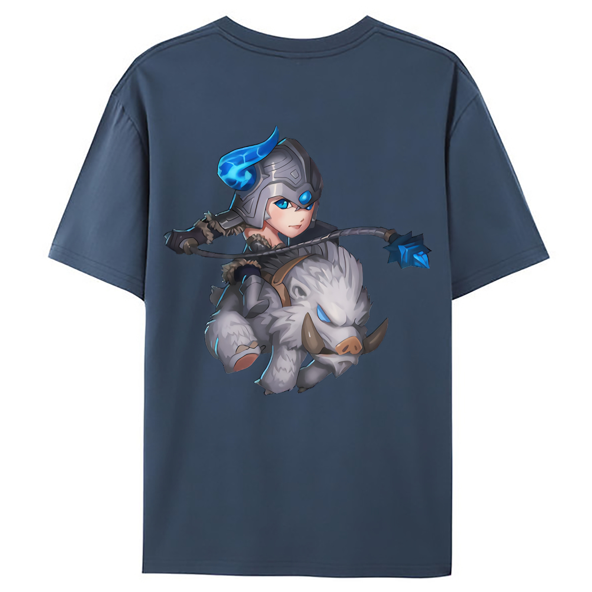 （画像用） リーグ・オブ・レジェンド League of Legends LOL 綿100％ メンズ半袖Tシャツ（バックプリント） 通気性