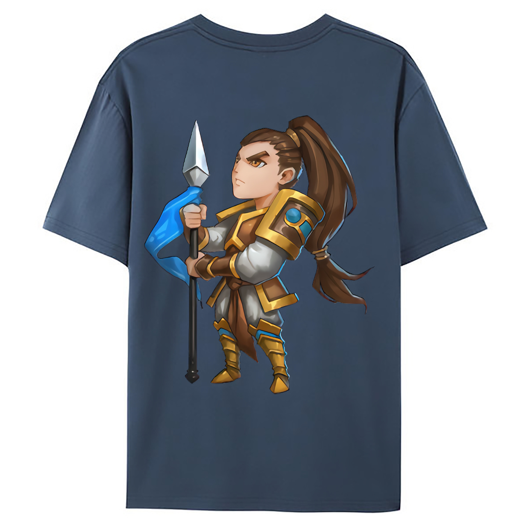 （画像用） リーグ・オブ・レジェンド League of Legends LOL 綿100％ メンズ半袖Tシャツ（バックプリント） 通気性