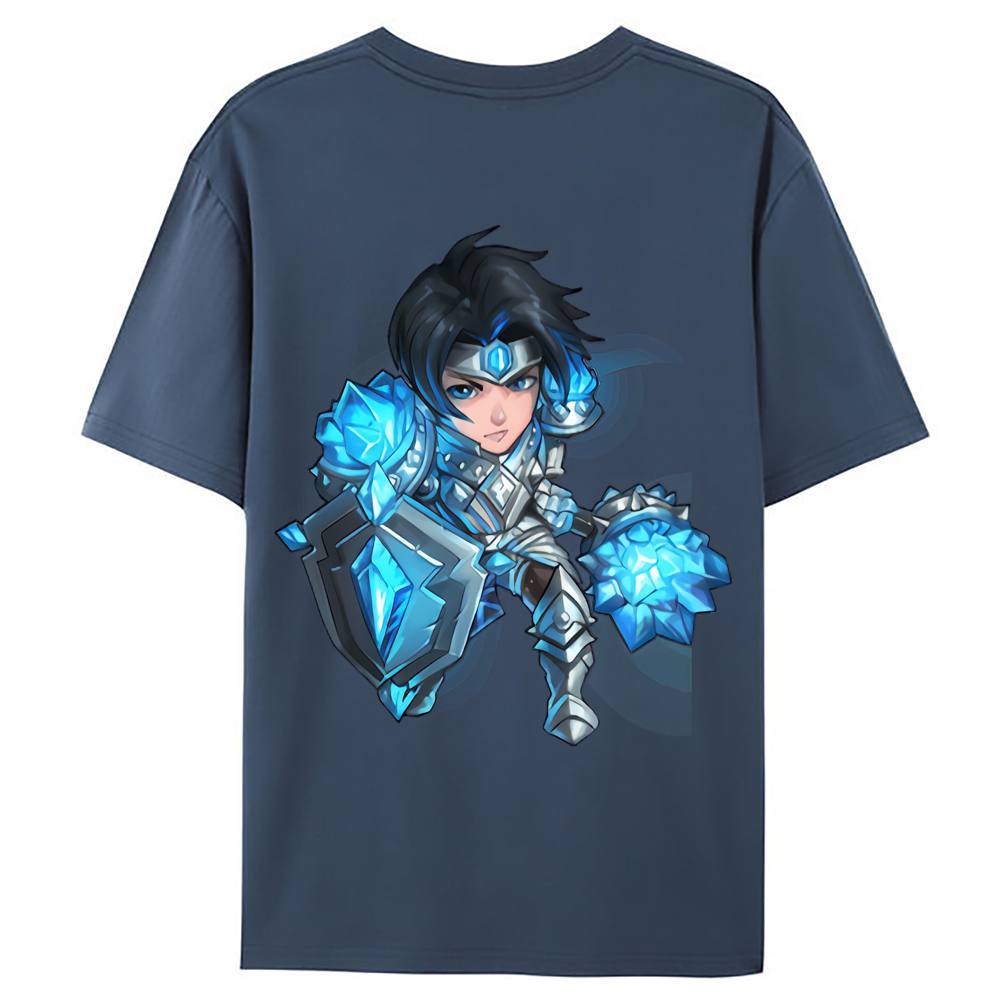 （画像用） リーグ・オブ・レジェンド League of Legends LOL 綿100％ メンズ半袖Tシャツ（バックプリント） 通気性