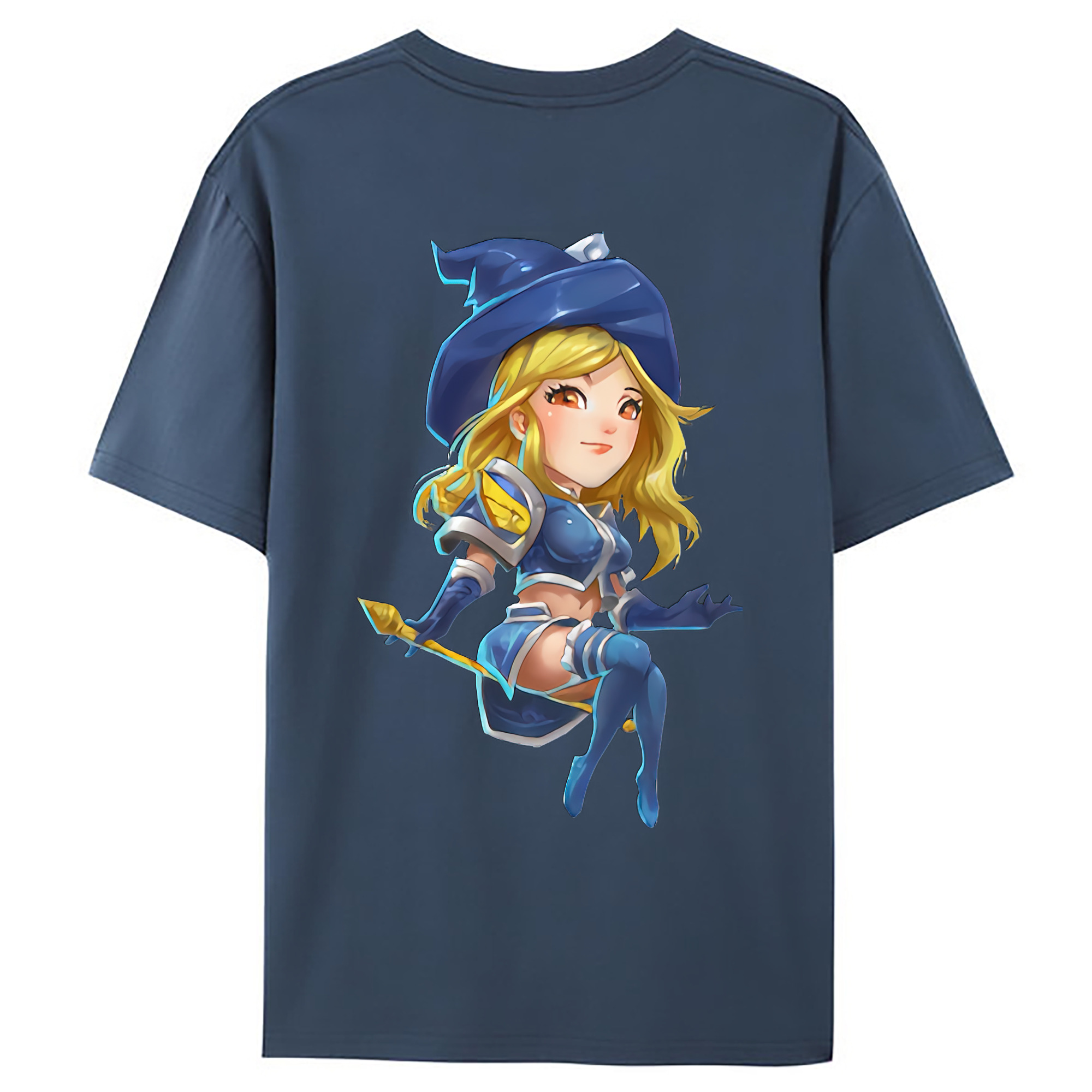 （画像用） リーグ・オブ・レジェンド League of Legends LOL 綿100％ メンズ半袖Tシャツ（バックプリント） 通気性