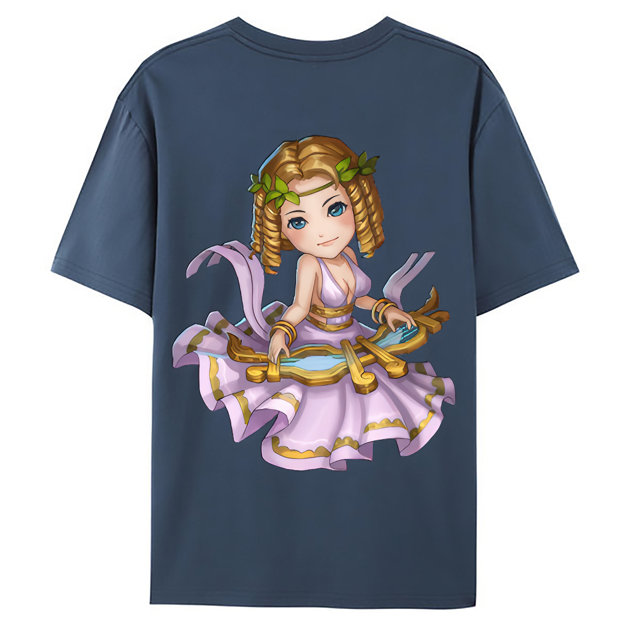 （画像用） リーグ・オブ・レジェンド League of Legends LOL 綿100％ メンズ半袖Tシャツ（バックプリント） 通気性