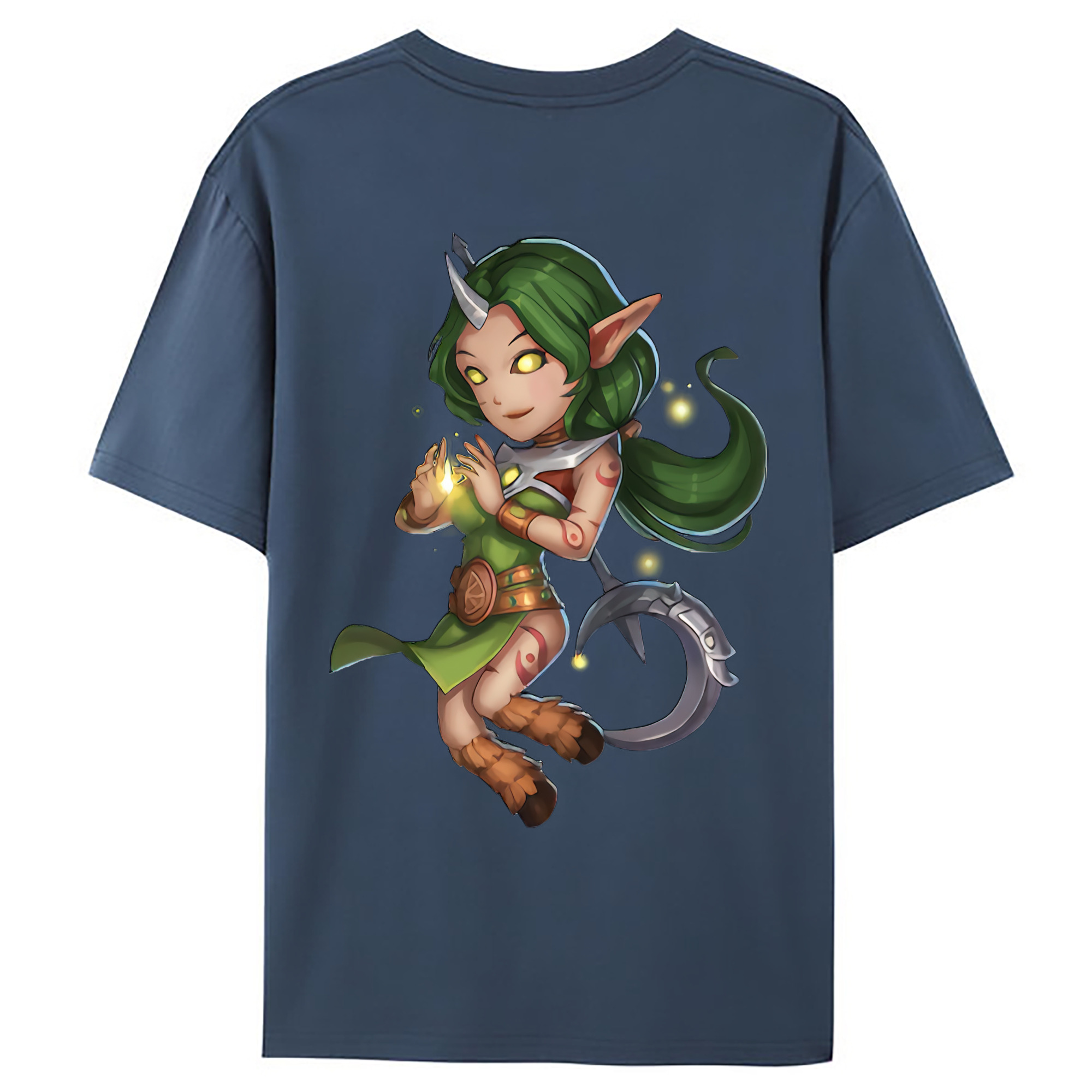 （画像用） リーグ・オブ・レジェンド League of Legends LOL 綿100％ メンズ半袖Tシャツ（バックプリント） 通気性