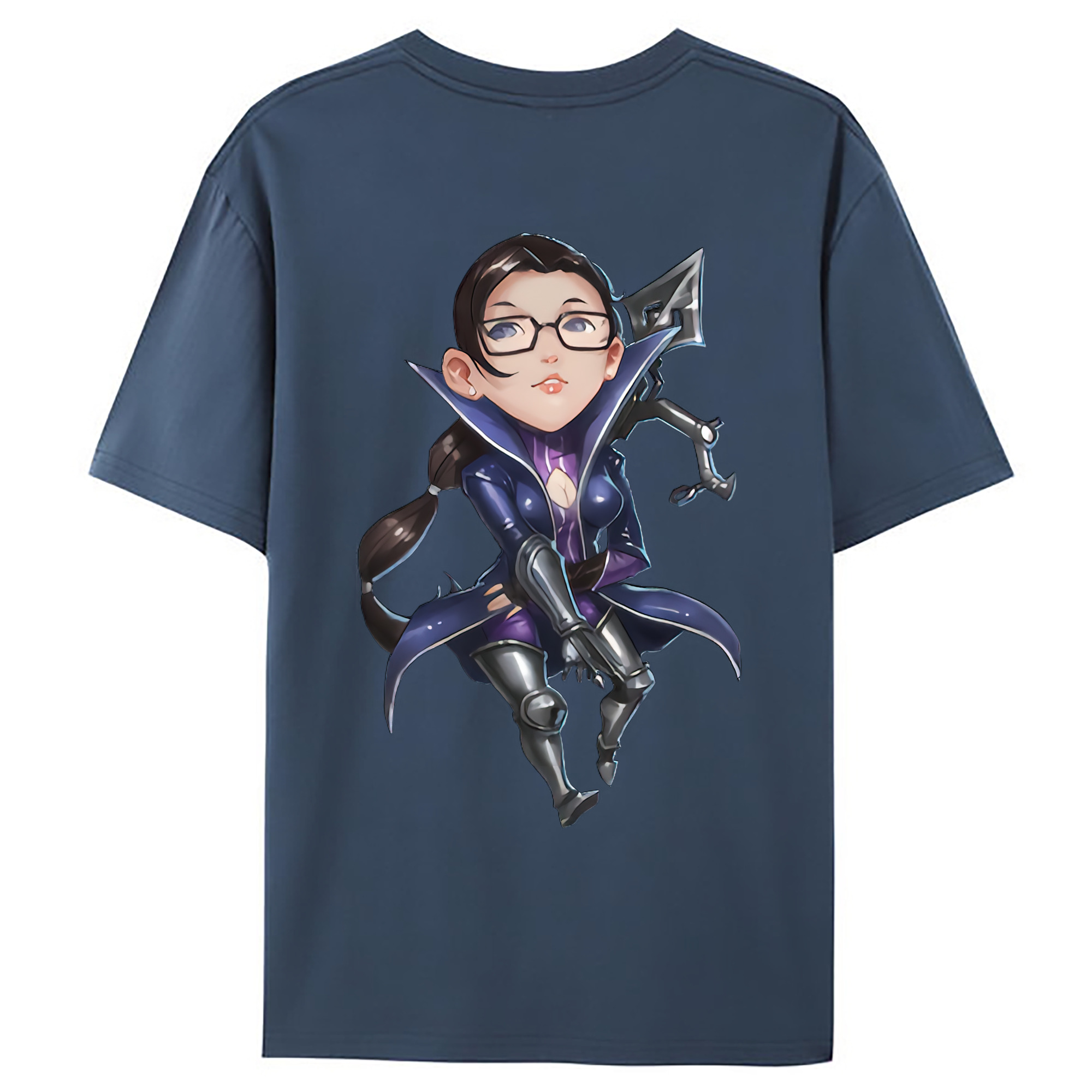 （画像用） リーグ・オブ・レジェンド League of Legends LOL 綿100％ メンズ半袖Tシャツ（バックプリント） 通気性