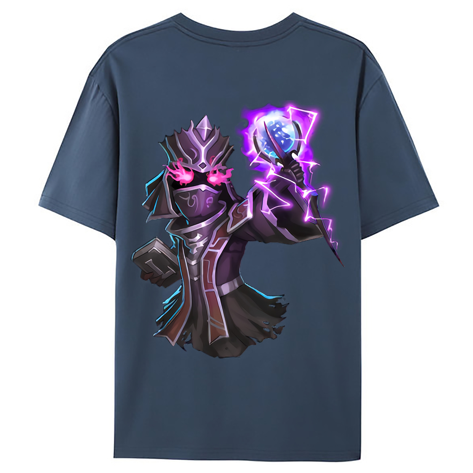 （画像用） リーグ・オブ・レジェンド League of Legends LOL 綿100％ メンズ半袖Tシャツ（バックプリント） 通気性