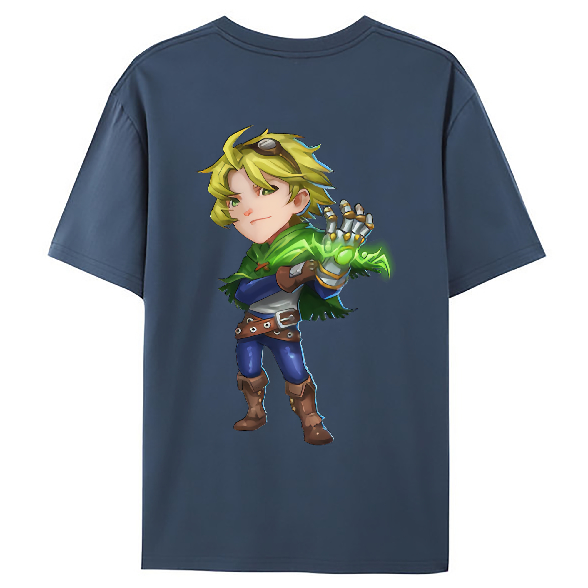 （画像用） リーグ・オブ・レジェンド League of Legends LOL 綿100％ メンズ半袖Tシャツ（バックプリント） 通気性