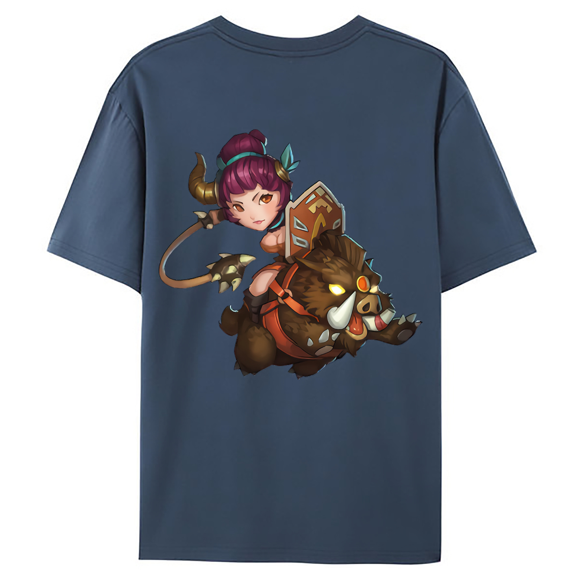 （画像用） リーグ・オブ・レジェンド League of Legends LOL 綿100％ メンズ半袖Tシャツ（バックプリント） 通気性