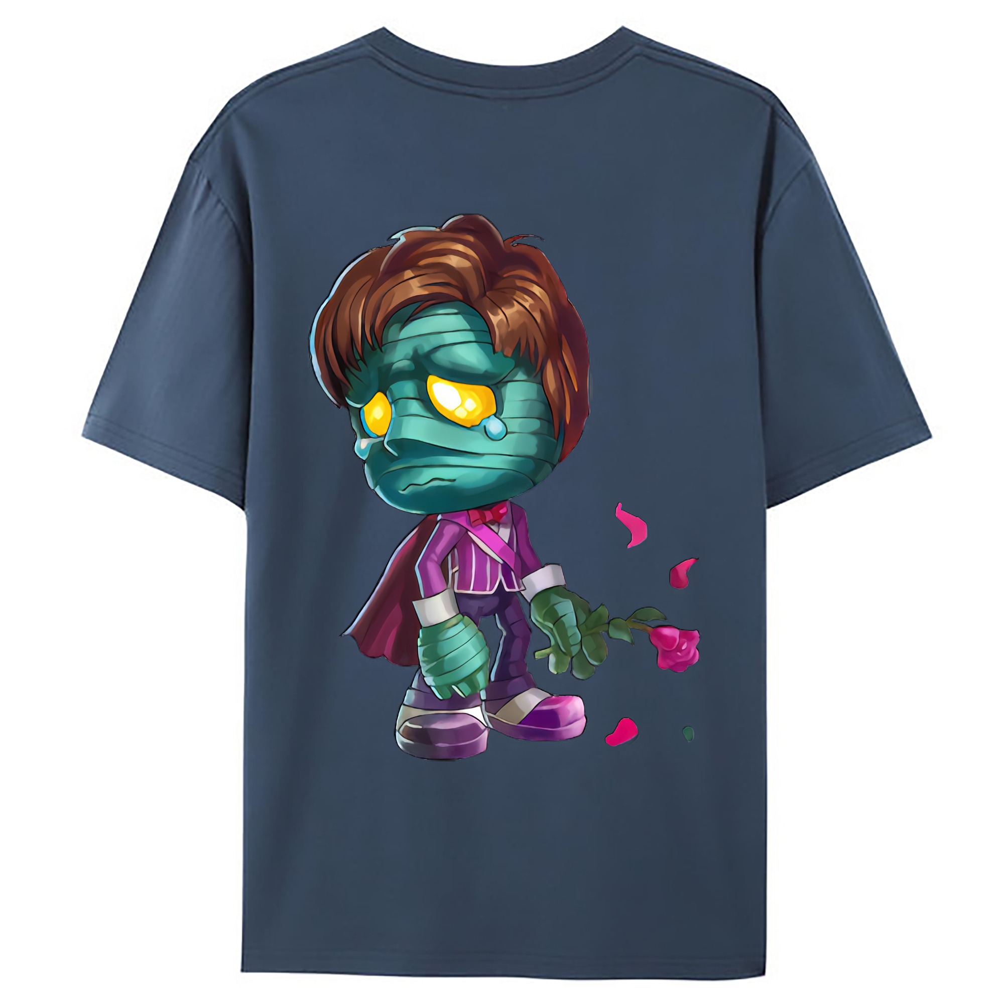 （画像用） リーグ・オブ・レジェンド League of Legends LOL 綿100％ メンズ半袖Tシャツ（バックプリント） 通気性