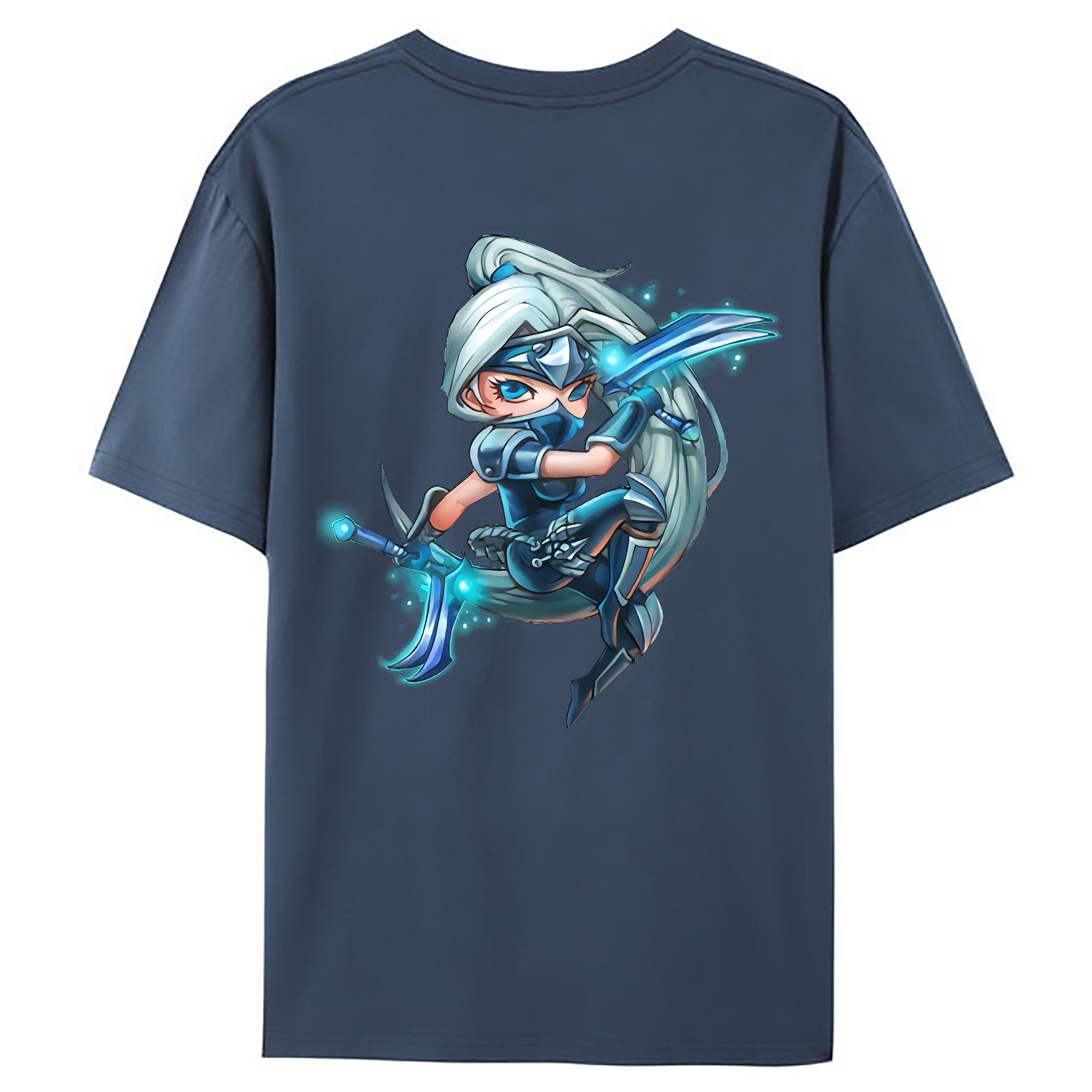 （画像用） リーグ・オブ・レジェンド League of Legends LOL 綿100％ メンズ半袖Tシャツ（バックプリント） 通気性