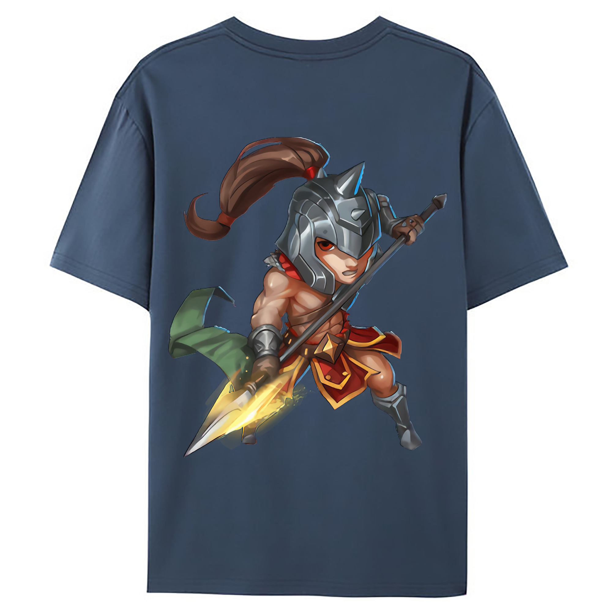 （画像用） リーグ・オブ・レジェンド League of Legends LOL 綿100％ メンズ半袖Tシャツ（バックプリント） 通気性