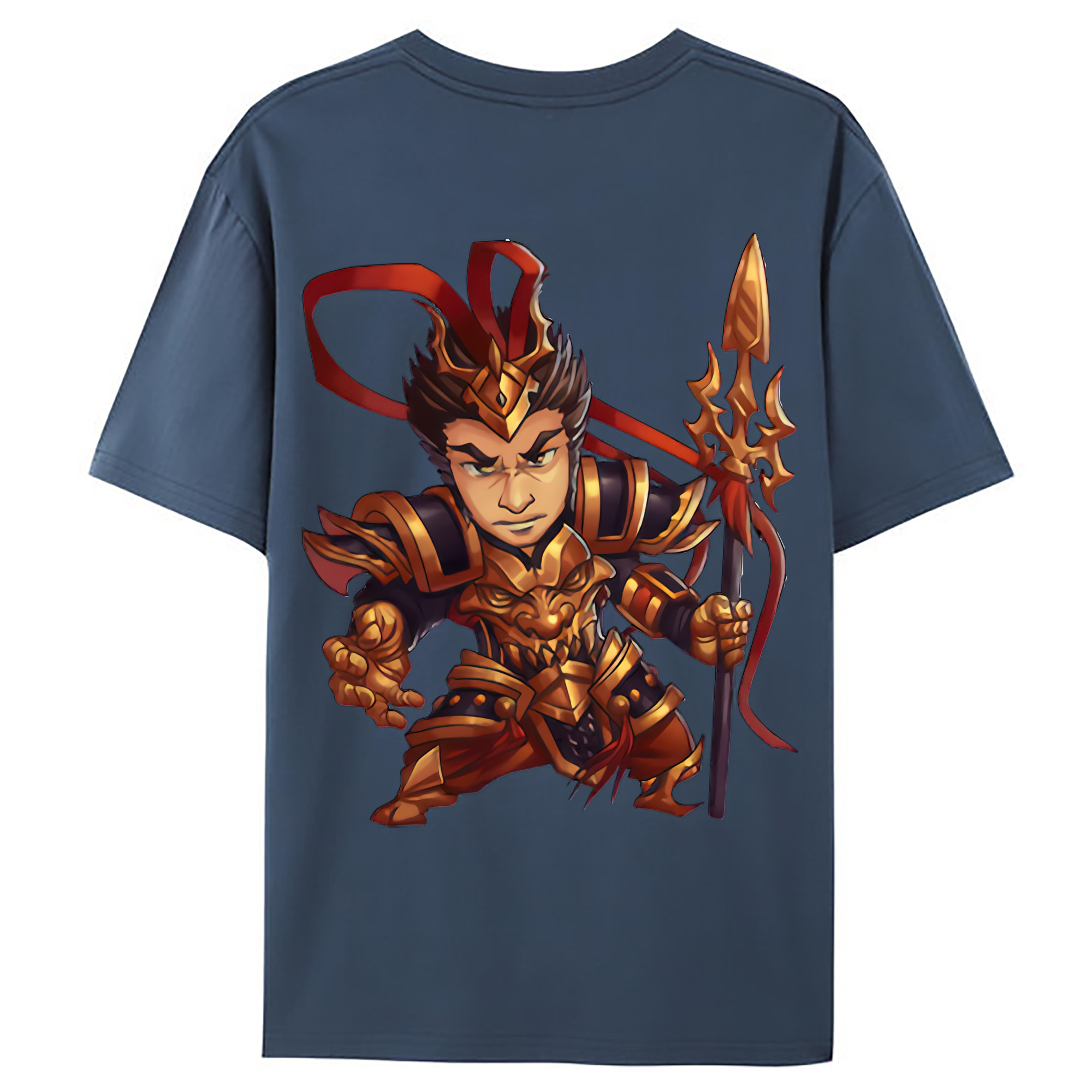 （画像用） リーグ・オブ・レジェンド League of Legends LOL 綿100％ メンズ半袖Tシャツ（バックプリント） 通気性