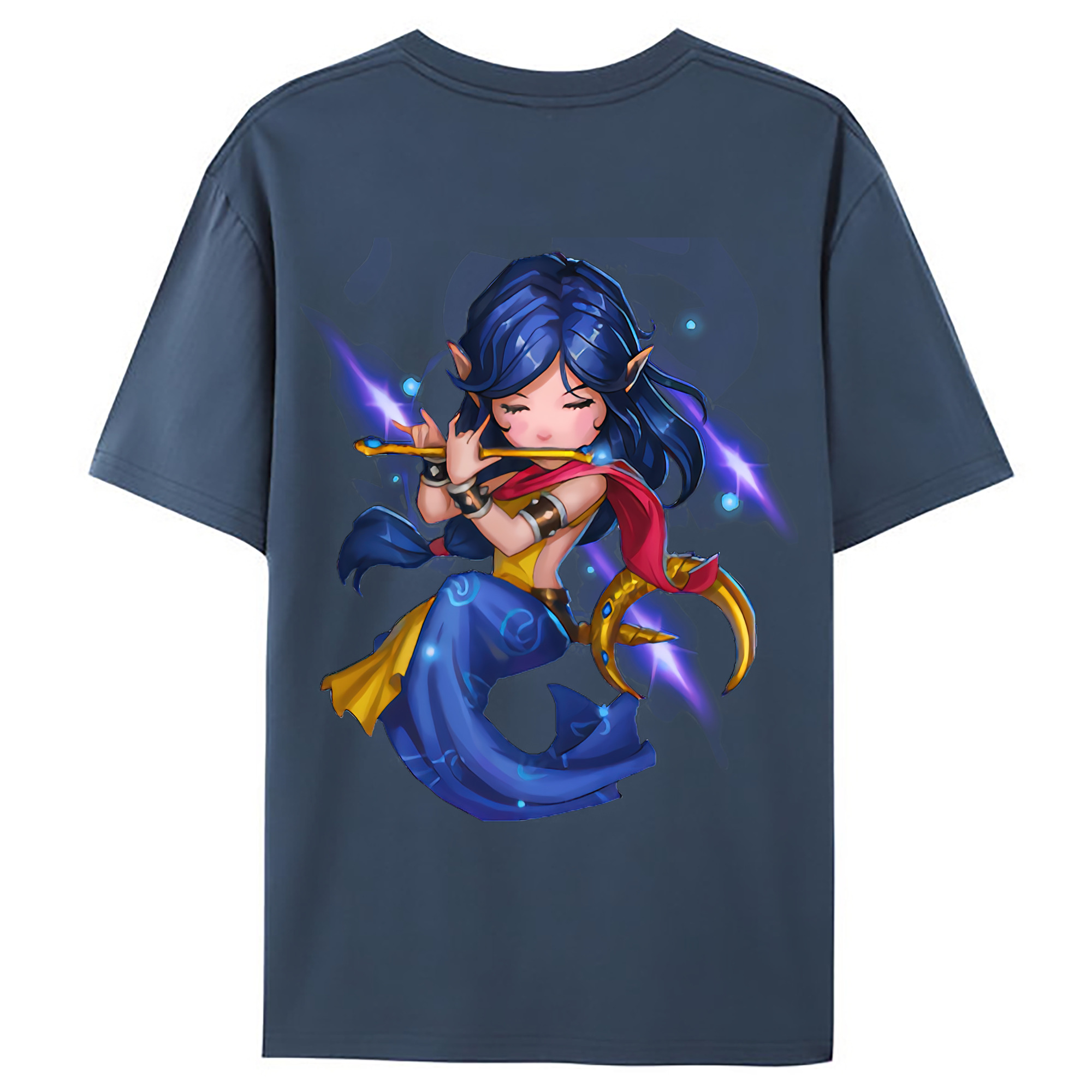 （画像用） リーグ・オブ・レジェンド League of Legends LOL 綿100％ メンズ半袖Tシャツ（バックプリント） 通気性