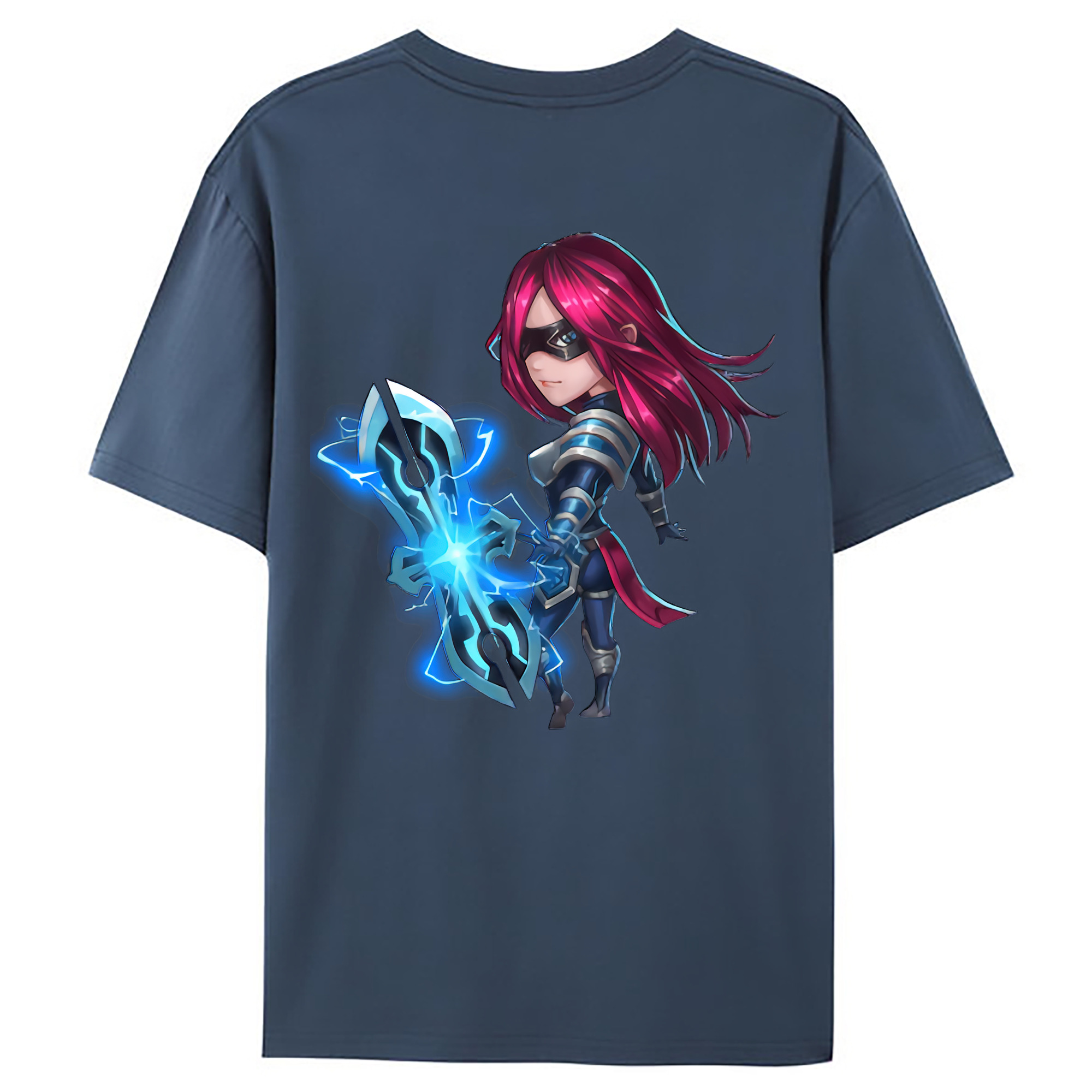 （画像用） リーグ・オブ・レジェンド League of Legends LOL 綿100％ メンズ半袖Tシャツ（バックプリント） 通気性