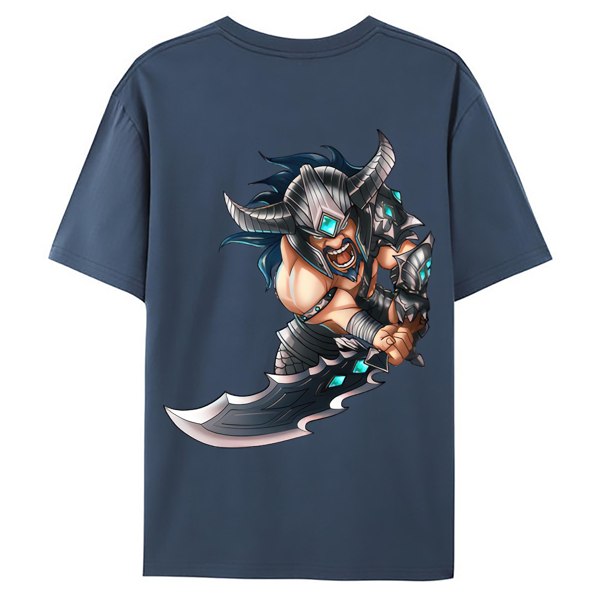 （画像用） リーグ・オブ・レジェンド League of Legends LOL 綿100％ メンズ半袖Tシャツ（バックプリント） 通気性