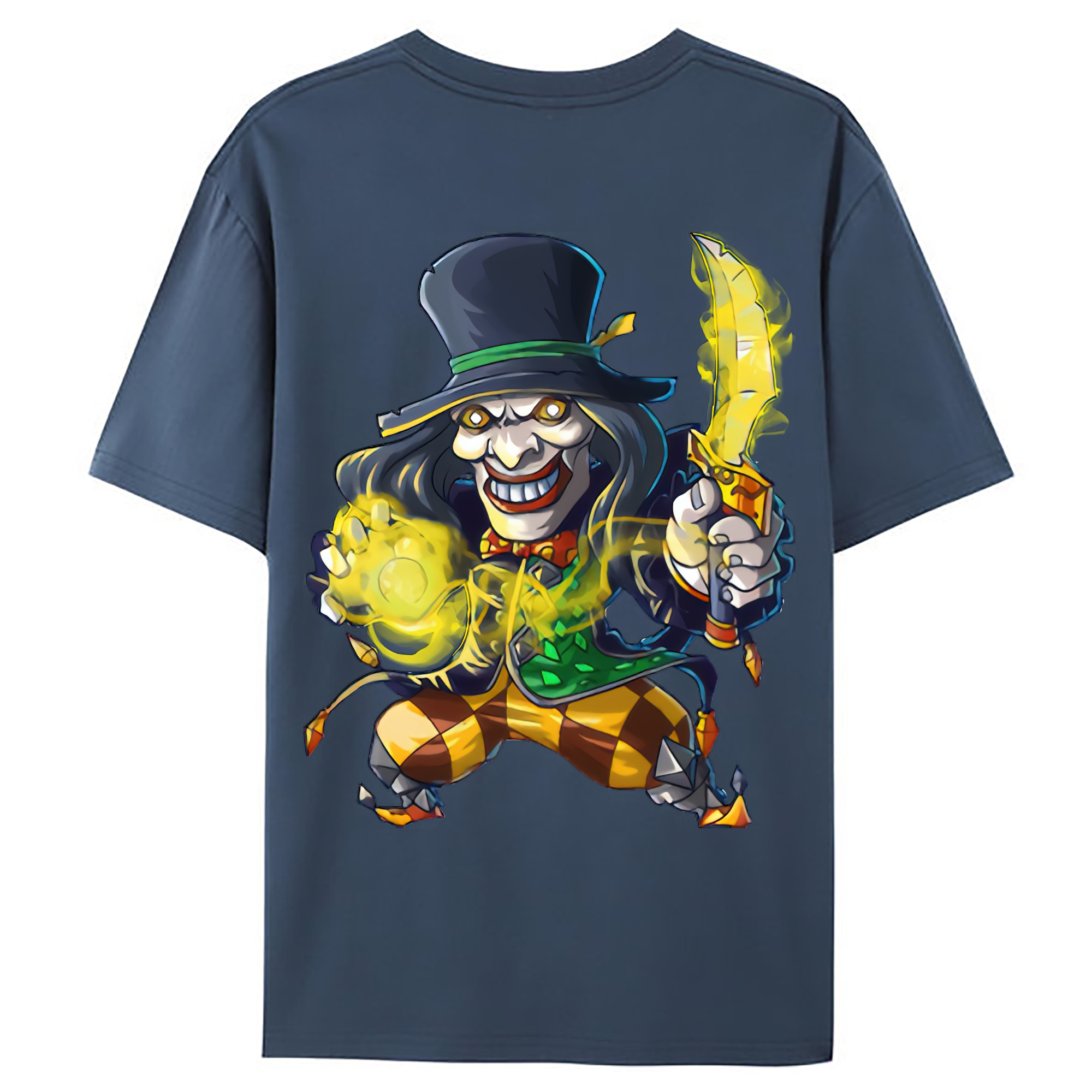（画像用） リーグ・オブ・レジェンド League of Legends LOL 綿100％ メンズ半袖Tシャツ（バックプリント） 通気性