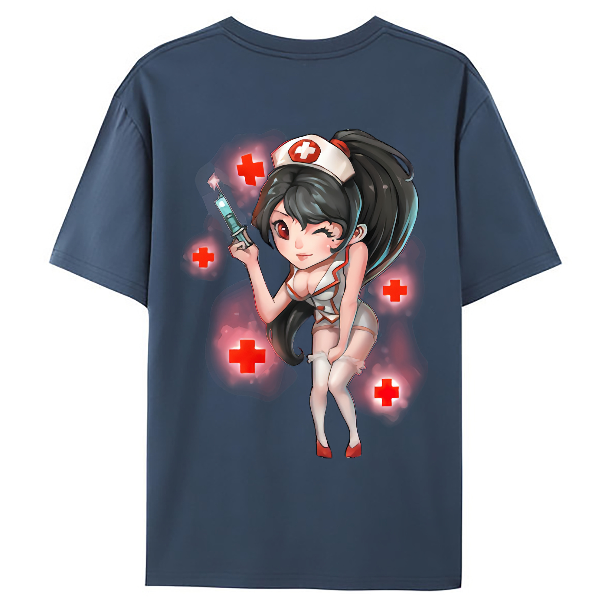 （画像用） リーグ・オブ・レジェンド League of Legends LOL 綿100％ メンズ半袖Tシャツ（バックプリント） 通気性