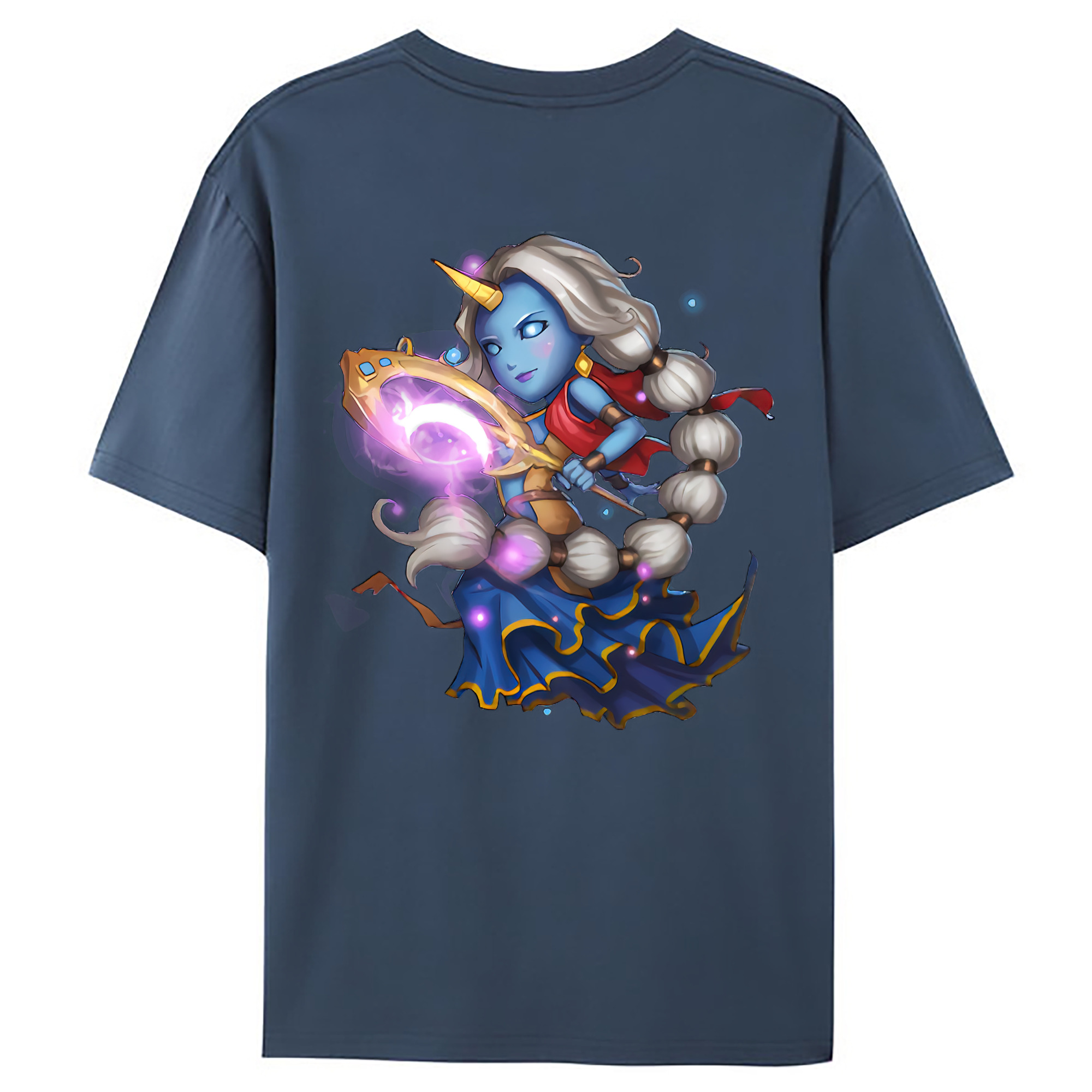 （画像用） リーグ・オブ・レジェンド League of Legends LOL 綿100％ メンズ半袖Tシャツ（バックプリント） 通気性