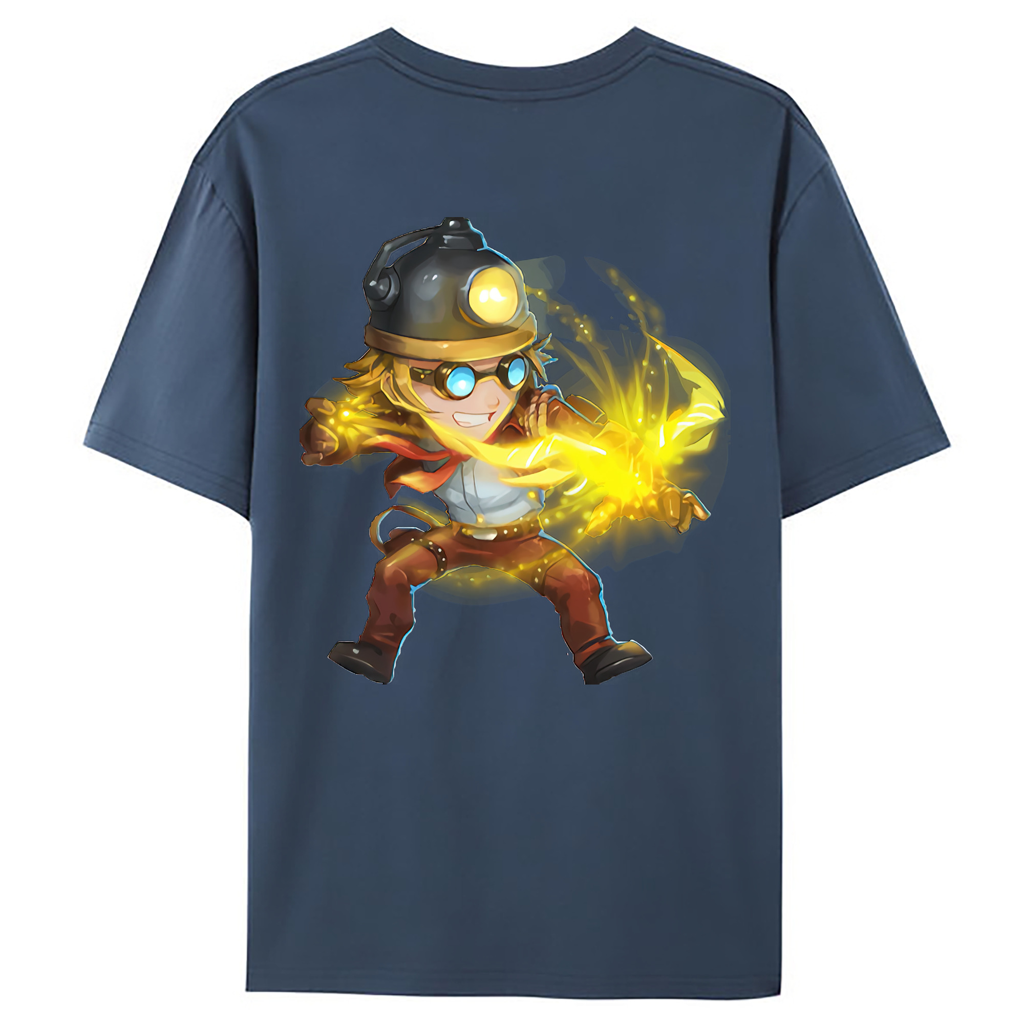 （画像用） リーグ・オブ・レジェンド League of Legends LOL 綿100％ メンズ半袖Tシャツ（バックプリント） 通気性