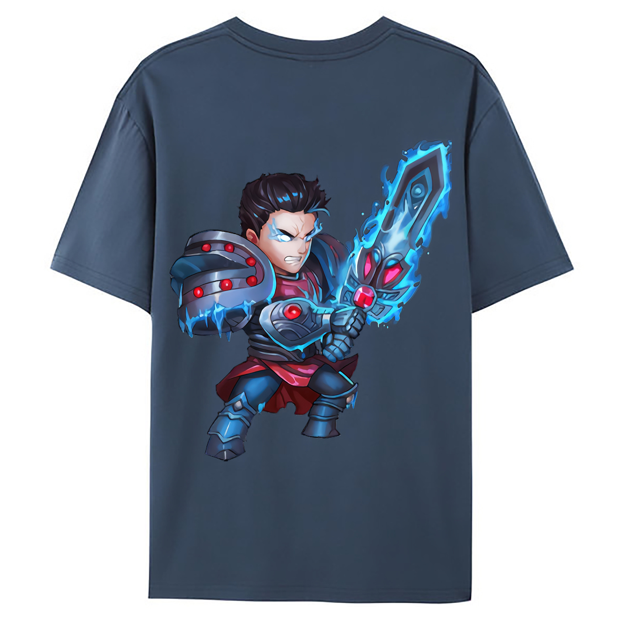 （画像用） リーグ・オブ・レジェンド League of Legends LOL 綿100％ メンズ半袖Tシャツ（バックプリント） 通気性