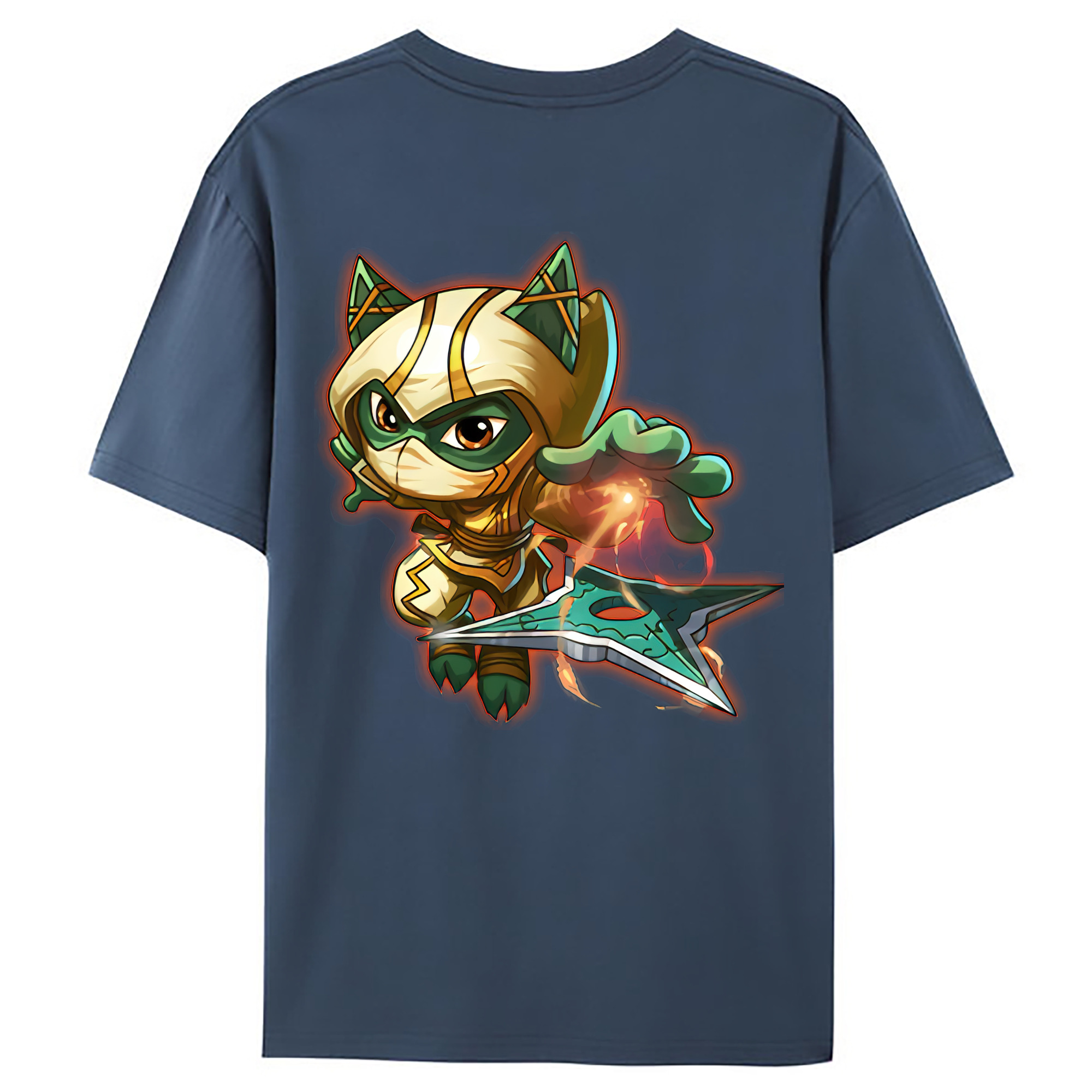（画像用） リーグ・オブ・レジェンド League of Legends LOL 綿100％ メンズ半袖Tシャツ（バックプリント） 通気性