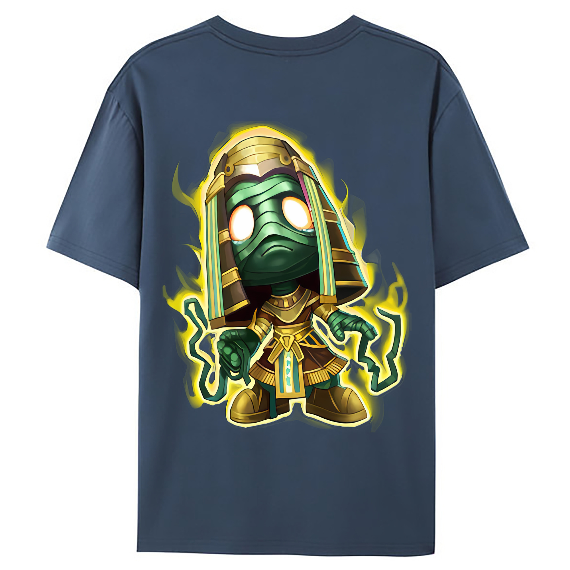 （画像用） リーグ・オブ・レジェンド League of Legends LOL 綿100％ メンズ半袖Tシャツ（バックプリント） 通気性