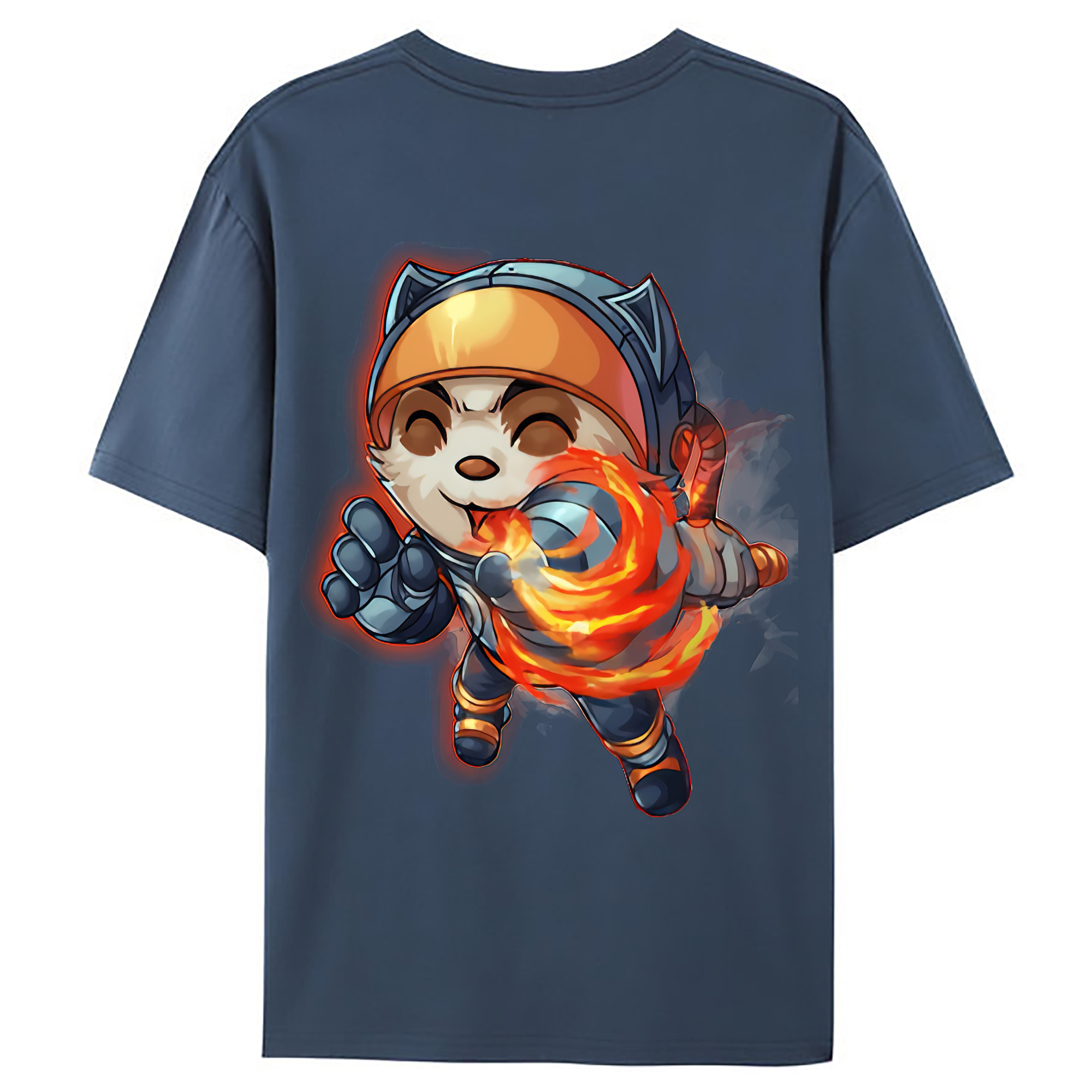 （画像用） リーグ・オブ・レジェンド League of Legends LOL 綿100％ メンズ半袖Tシャツ（バックプリント） 通気性