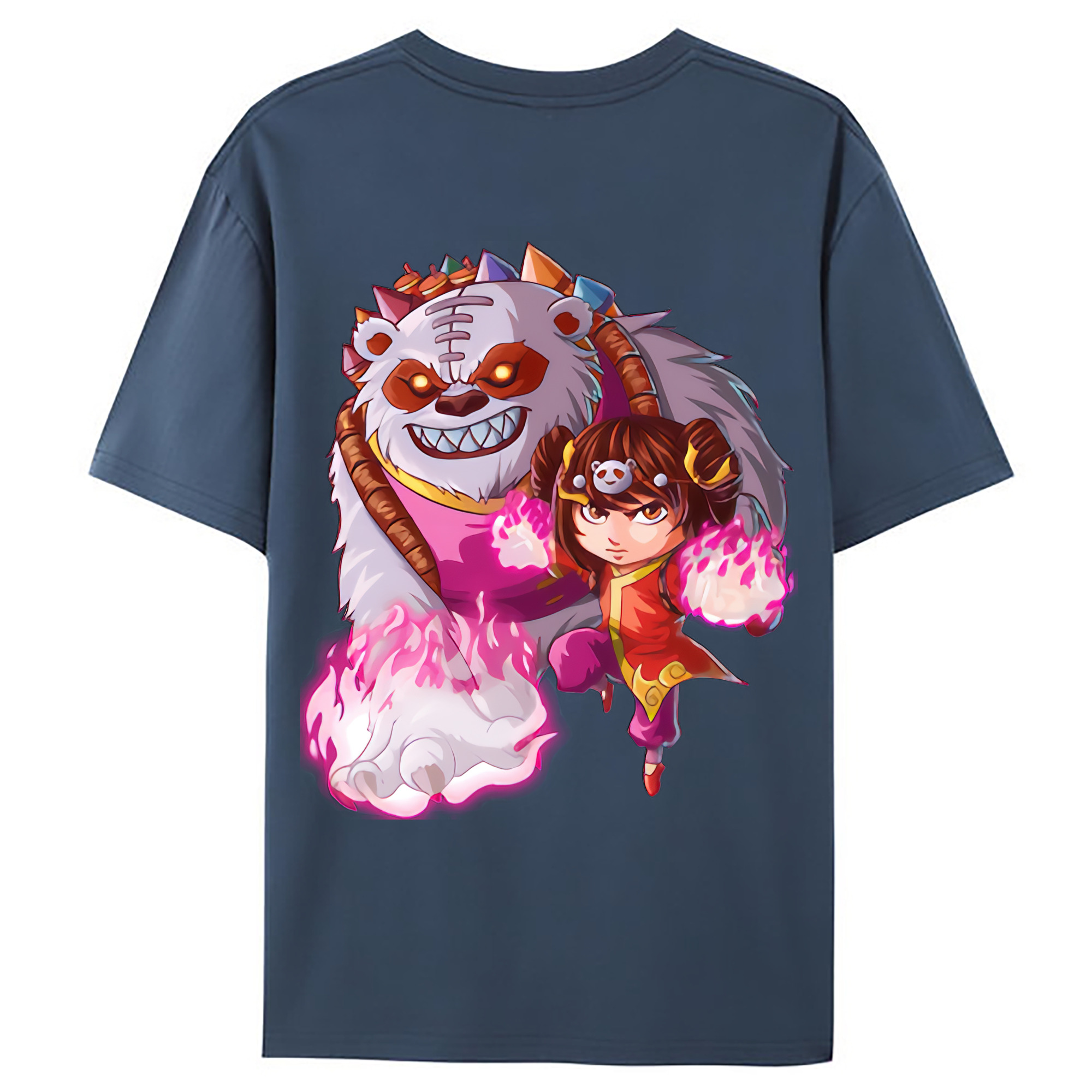 （画像用） リーグ・オブ・レジェンド League of Legends LOL 綿100％ メンズ半袖Tシャツ（バックプリント） 通気性