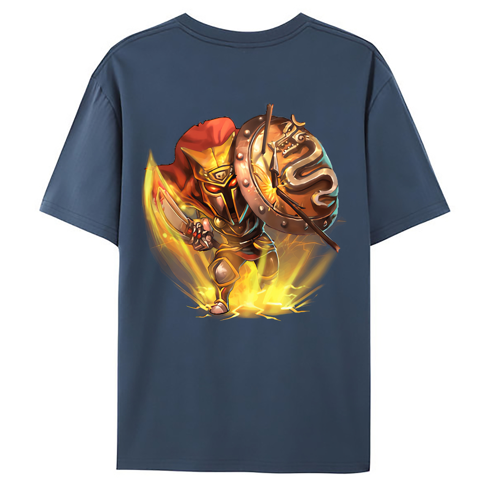 （画像用） リーグ・オブ・レジェンド League of Legends LOL 綿100％ メンズ半袖Tシャツ（バックプリント） 通気性