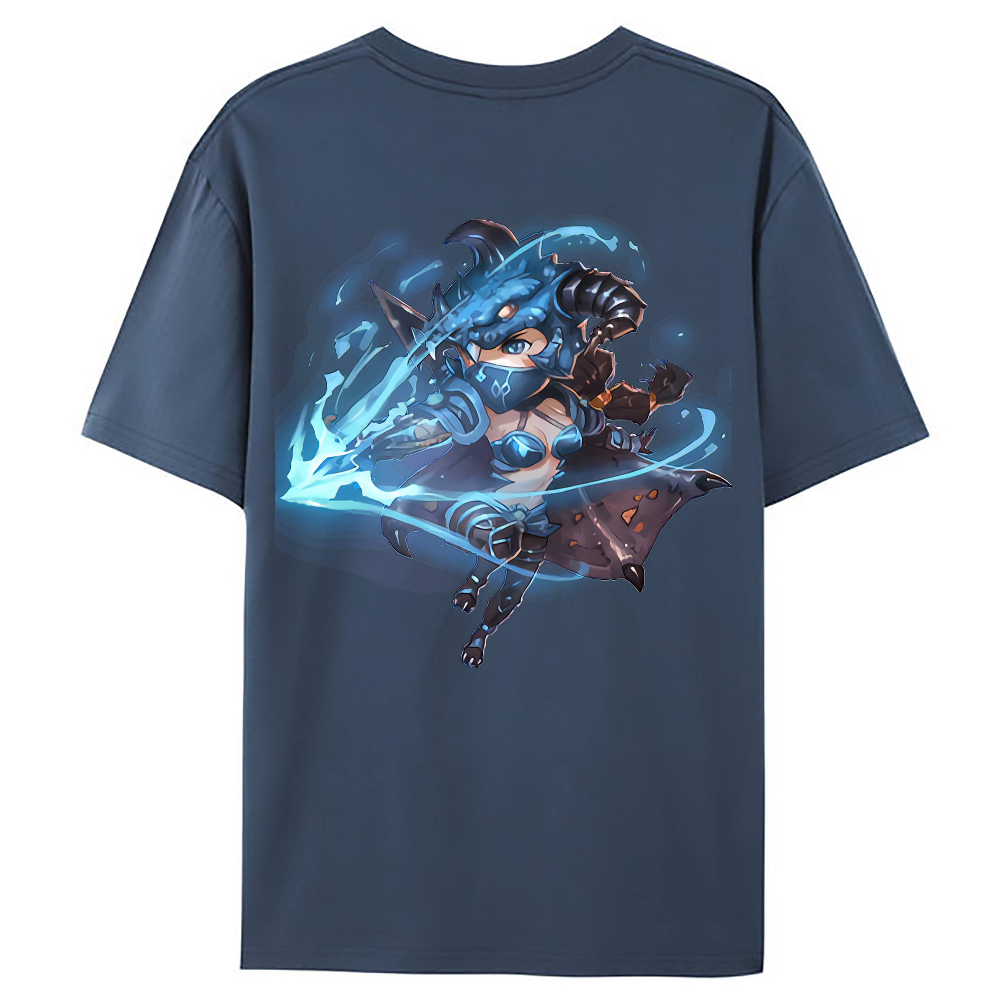 （画像用） リーグ・オブ・レジェンド League of Legends LOL 綿100％ メンズ半袖Tシャツ（バックプリント） 通気性