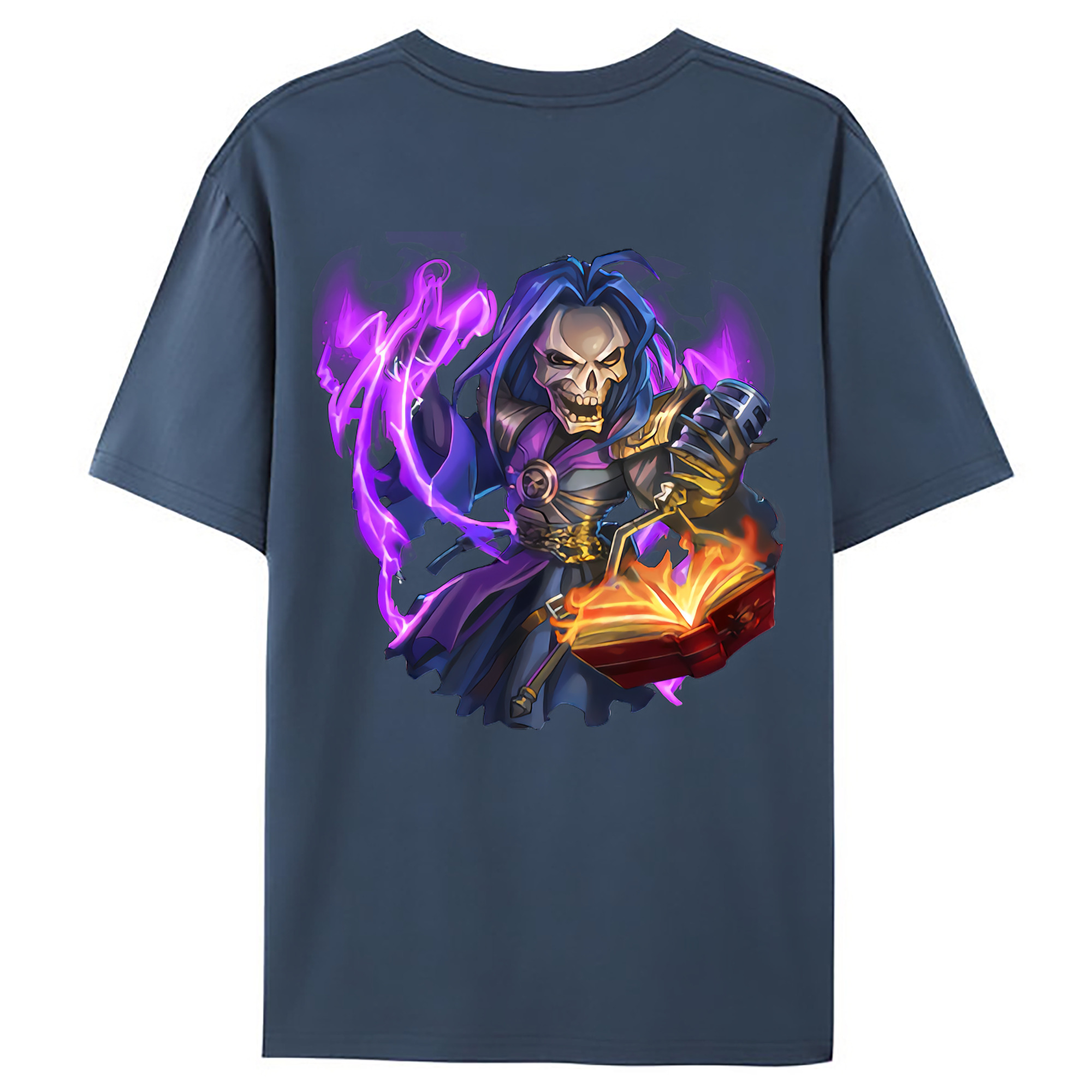 （画像用） リーグ・オブ・レジェンド League of Legends LOL 綿100％ メンズ半袖Tシャツ（バックプリント） 通気性