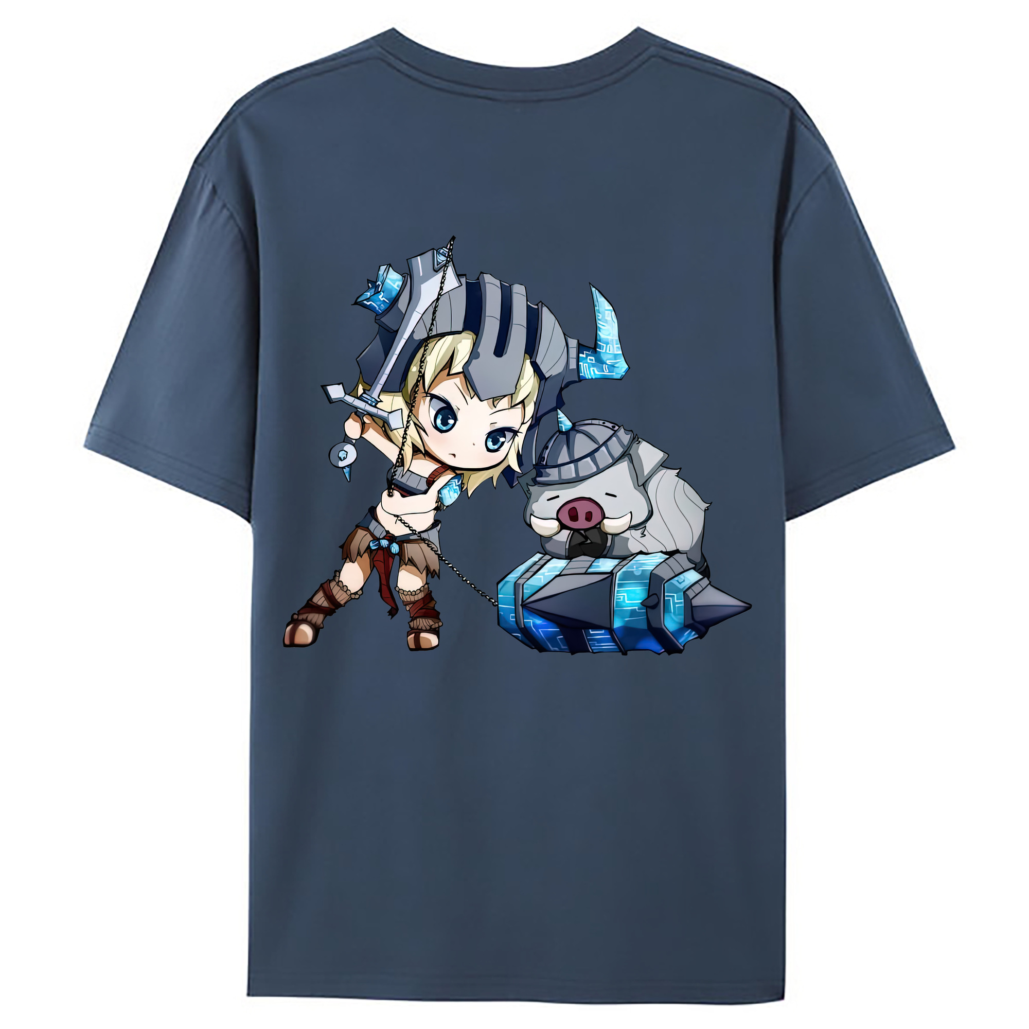 （画像用） リーグ・オブ・レジェンド League of Legends LOL 綿100％ メンズ半袖Tシャツ（バックプリント） 通気性