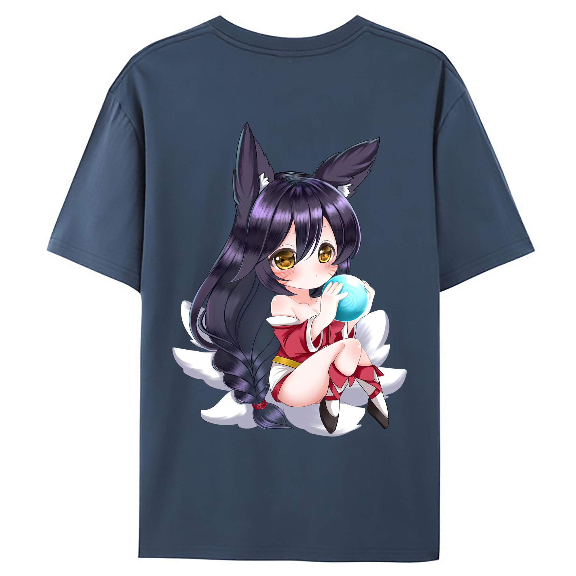 （画像用） リーグ・オブ・レジェンド League of Legends LOL 綿100％ メンズ半袖Tシャツ（バックプリント） 通気性