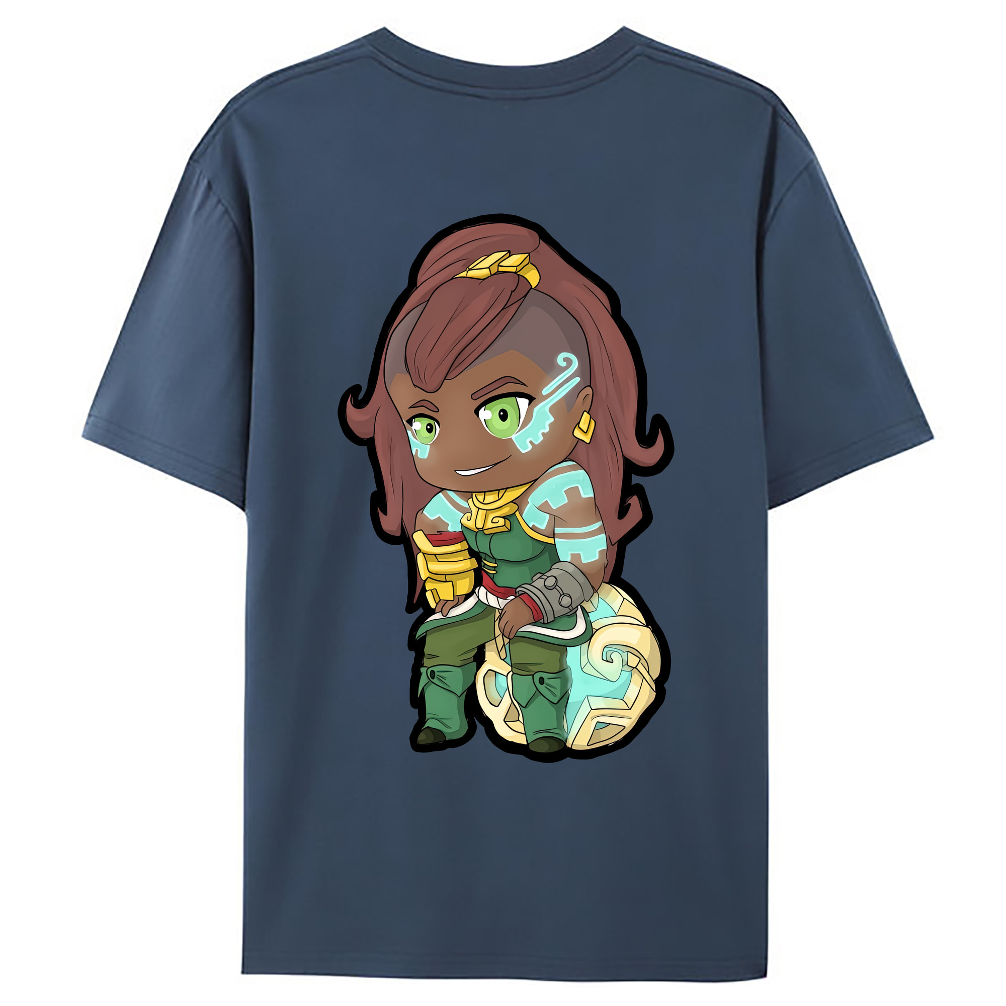 （画像用） リーグ・オブ・レジェンド League of Legends LOL 綿100％ メンズ半袖Tシャツ（バックプリント） 通気性