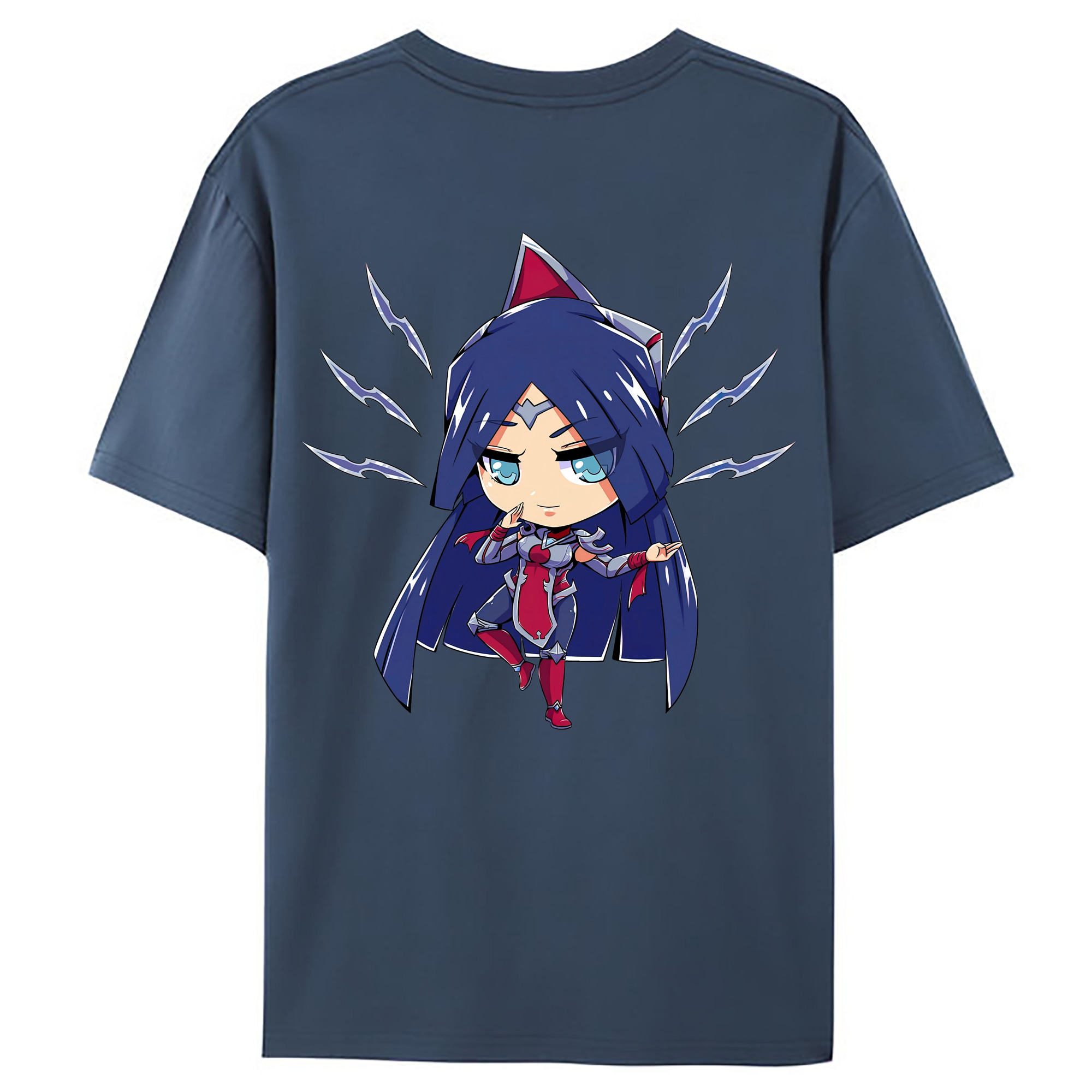 （画像用） リーグ・オブ・レジェンド League of Legends LOL 綿100％ メンズ半袖Tシャツ（バックプリント） 通気性