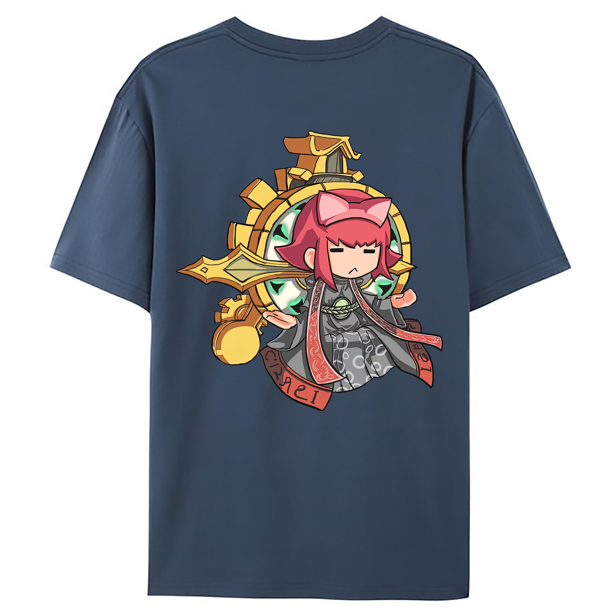 （画像用） リーグ・オブ・レジェンド League of Legends LOL 綿100％ メンズ半袖Tシャツ（バックプリント） 通気性