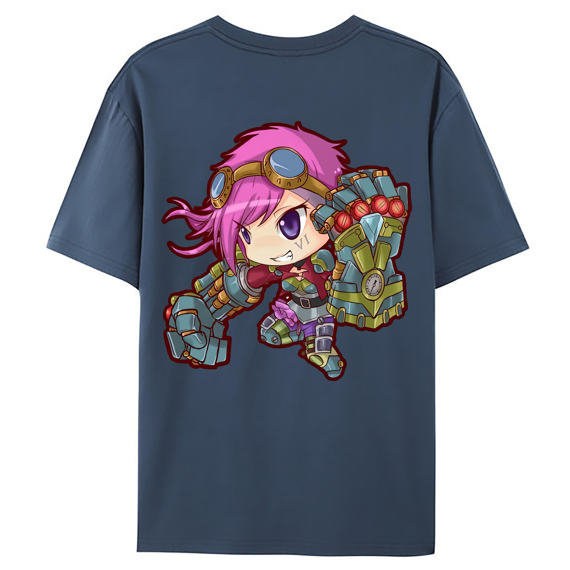 （画像用） リーグ・オブ・レジェンド League of Legends LOL 綿100％ メンズ半袖Tシャツ（バックプリント） 通気性