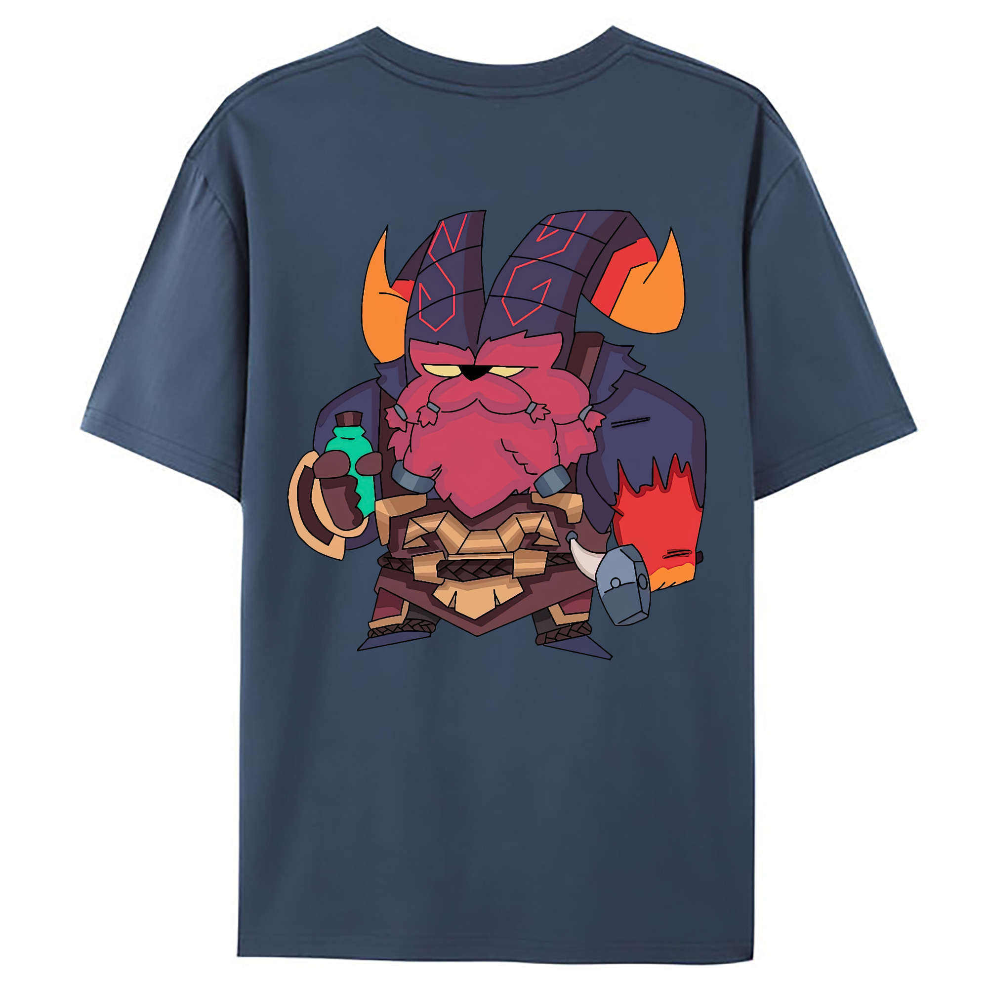 （画像用） リーグ・オブ・レジェンド League of Legends LOL 綿100％ メンズ半袖Tシャツ（バックプリント） 通気性