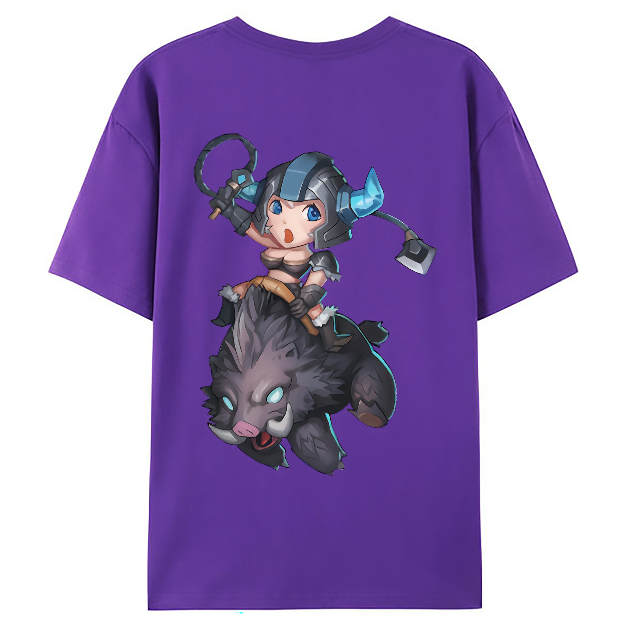 （画像用） リーグ・オブ・レジェンド League of Legends LOL 綿100％ メンズ半袖Tシャツ（バックプリント） 通気性