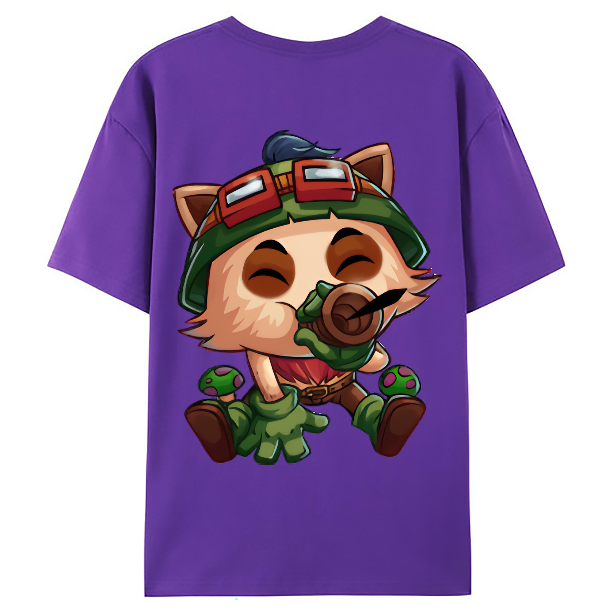（画像用） リーグ・オブ・レジェンド League of Legends LOL 綿100％ メンズ半袖Tシャツ（バックプリント） 通気性