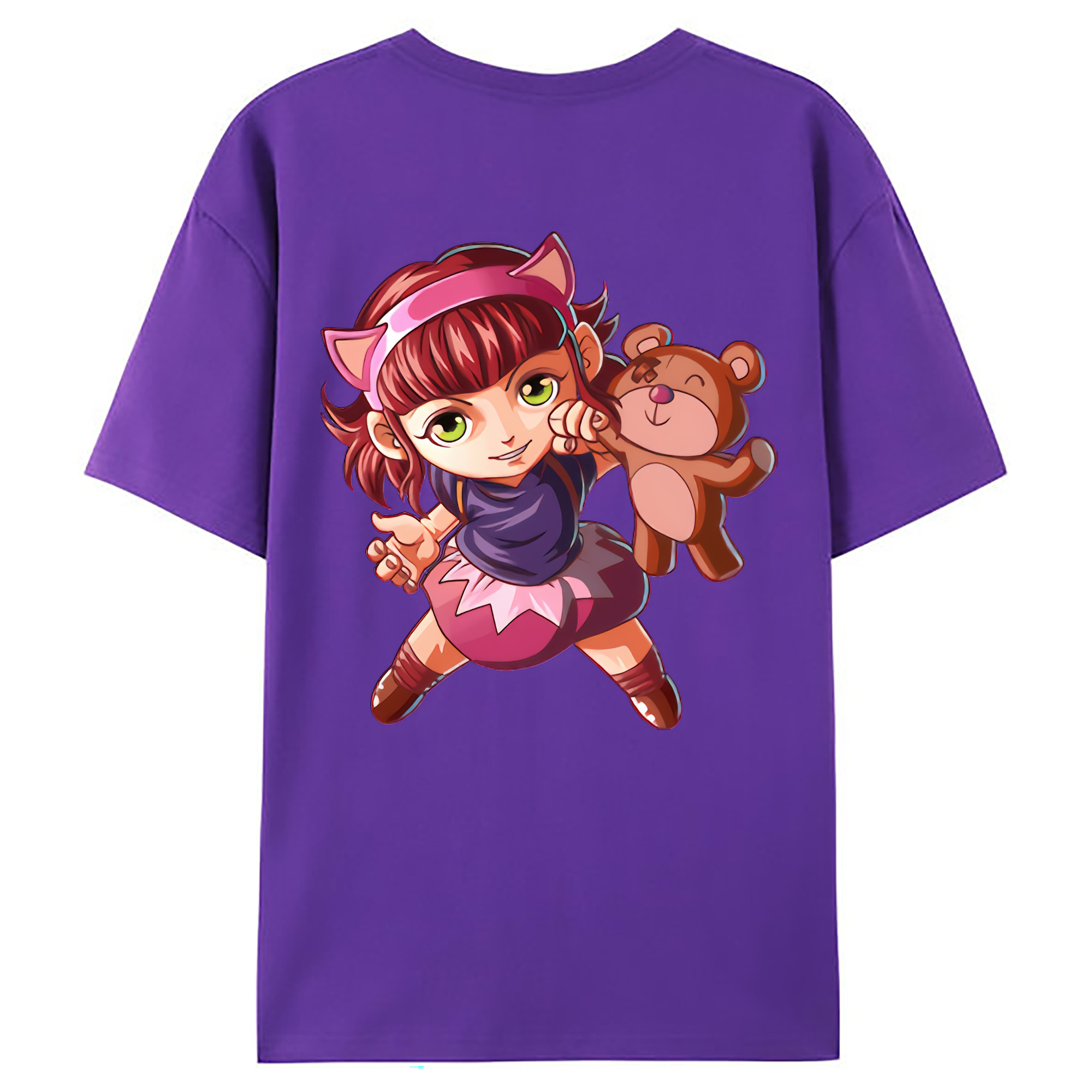 （画像用） リーグ・オブ・レジェンド League of Legends LOL 綿100％ メンズ半袖Tシャツ（バックプリント） 通気性