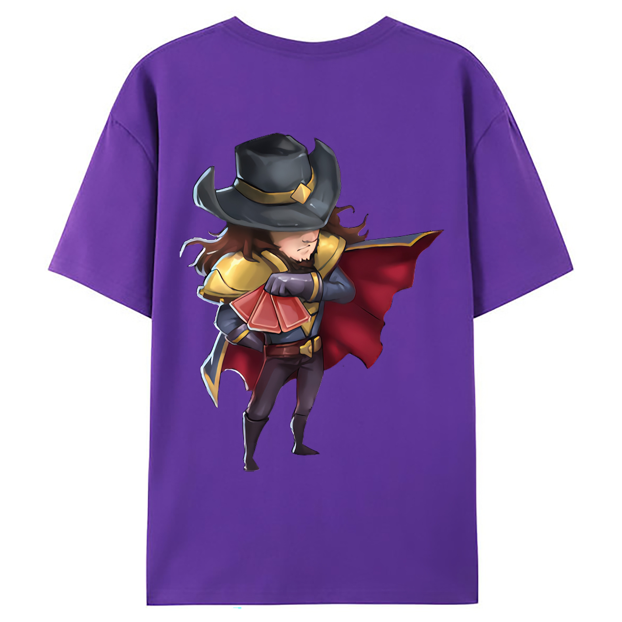 （画像用） リーグ・オブ・レジェンド League of Legends LOL 綿100％ メンズ半袖Tシャツ（バックプリント） 通気性