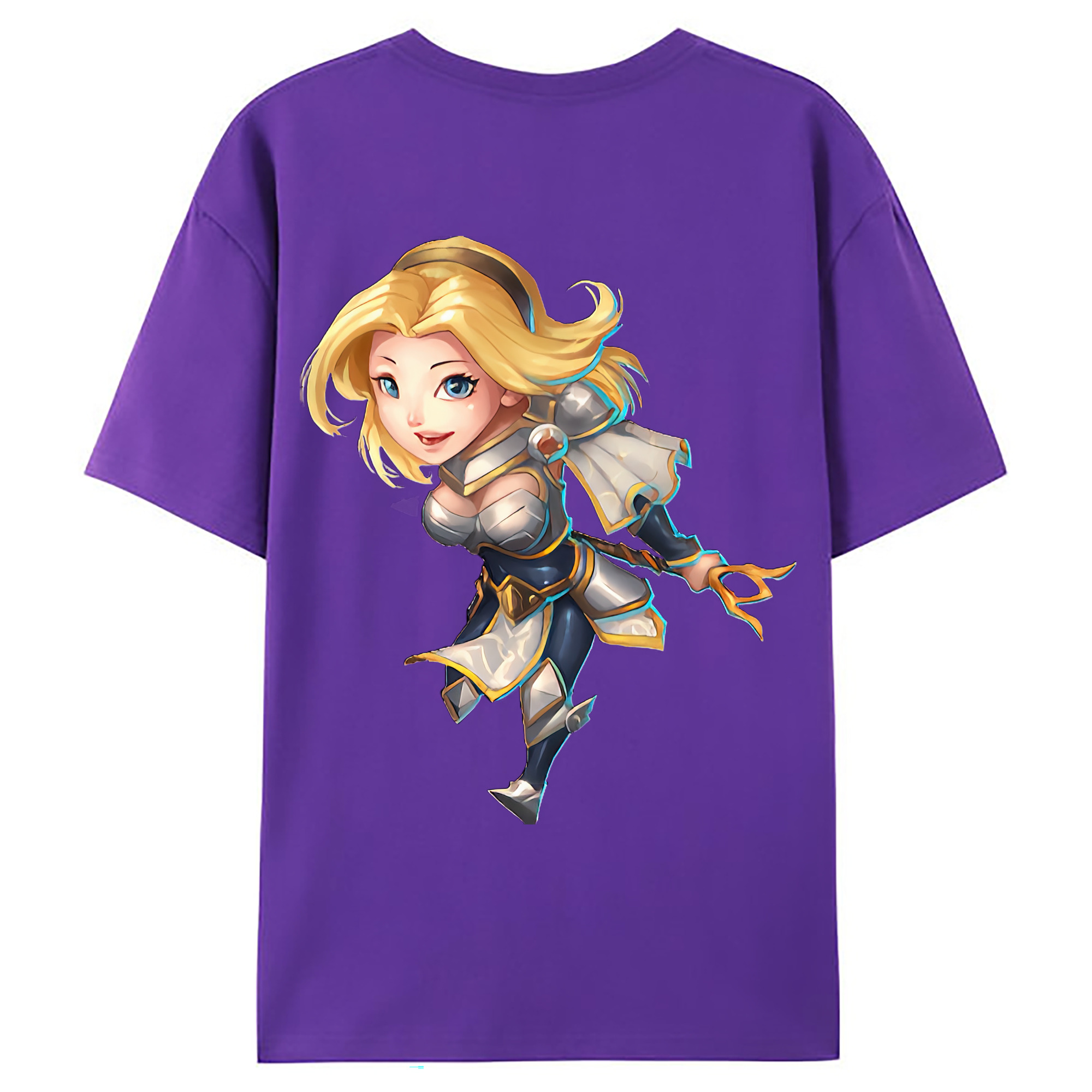 （画像用） リーグ・オブ・レジェンド League of Legends LOL 綿100％ メンズ半袖Tシャツ（バックプリント） 通気性