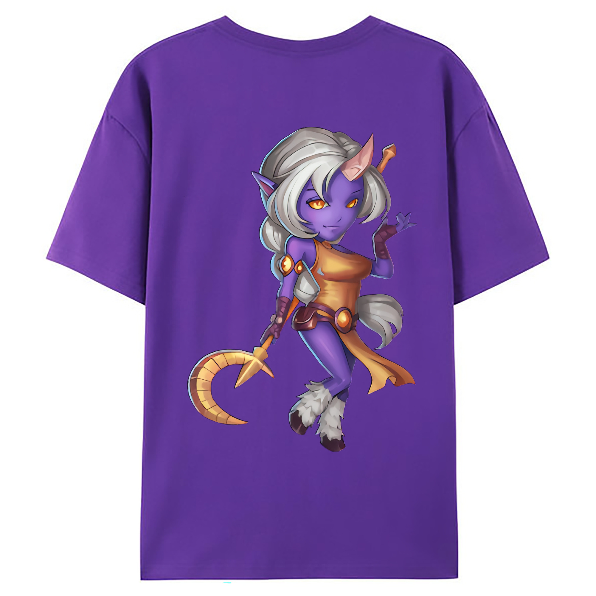 （画像用） リーグ・オブ・レジェンド League of Legends LOL 綿100％ メンズ半袖Tシャツ（バックプリント） 通気性
