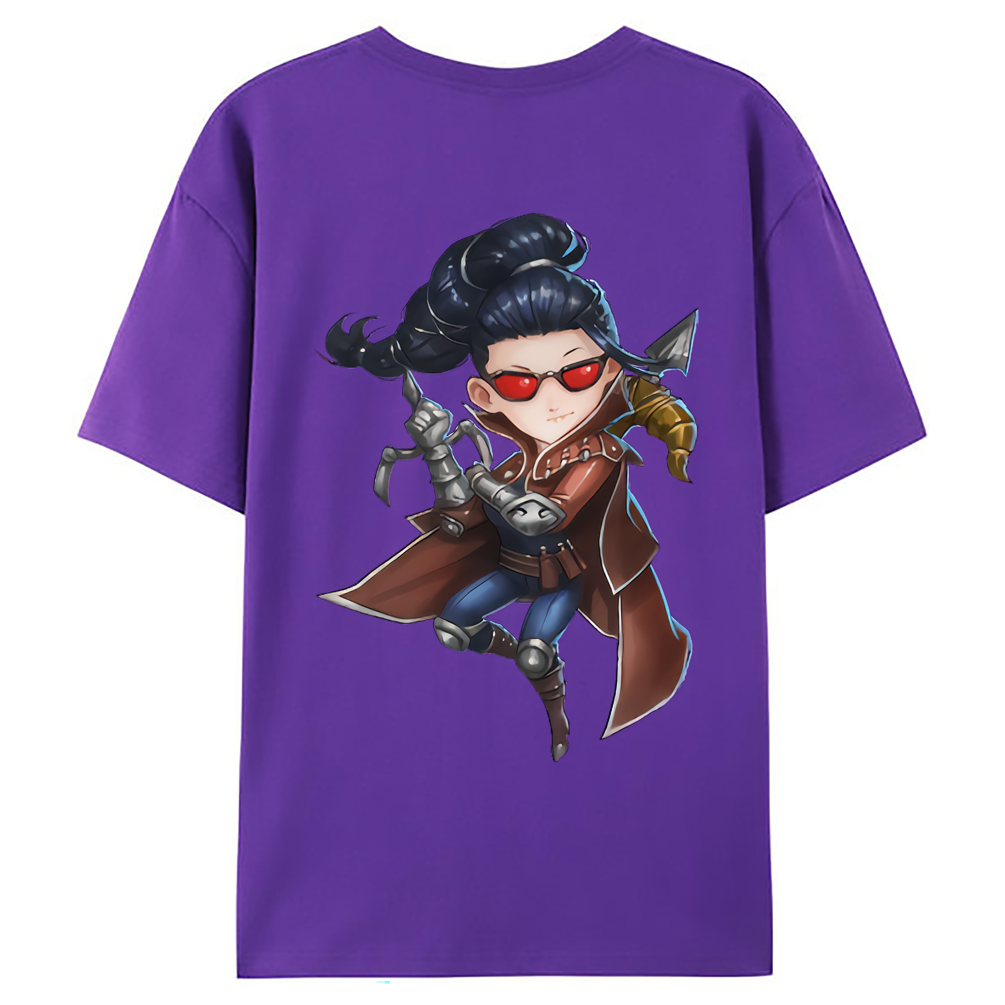 （画像用） リーグ・オブ・レジェンド League of Legends LOL 綿100％ メンズ半袖Tシャツ（バックプリント） 通気性